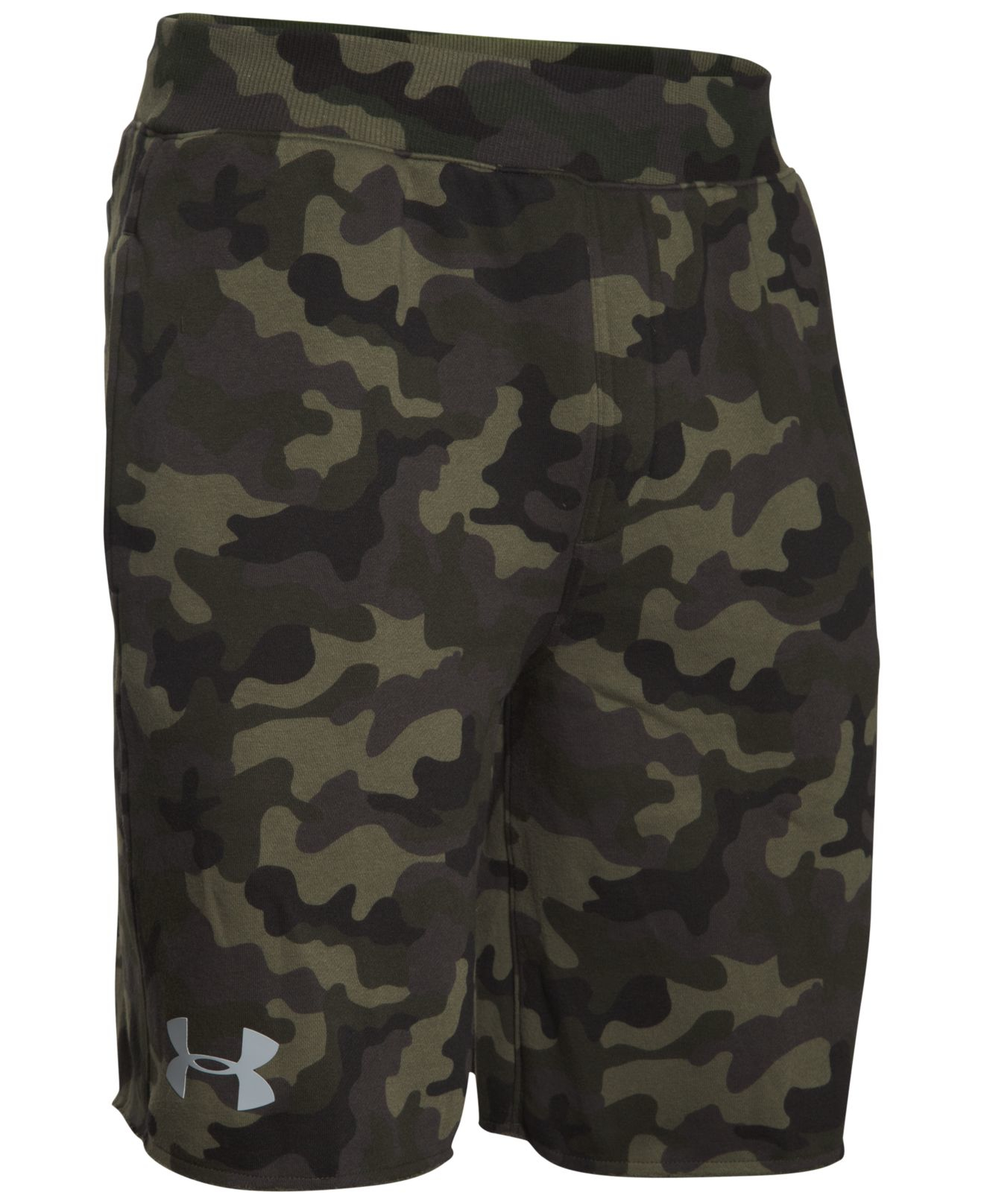 Under Armour Men's Rival Camo Shorts in Gray for Men | Lyst