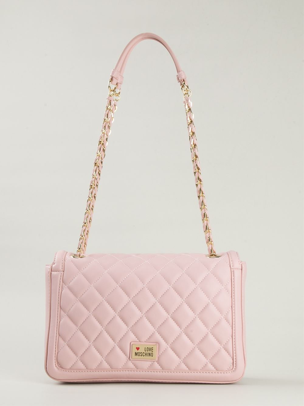 Love Moschino Quilted-Leather Shoulder Bag in Pink & Purple (Pink) - Lyst
