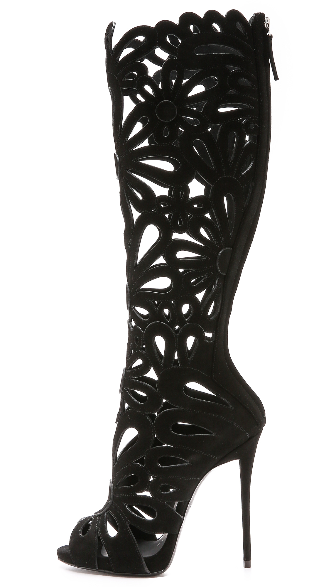 giuseppe zanotti black boots