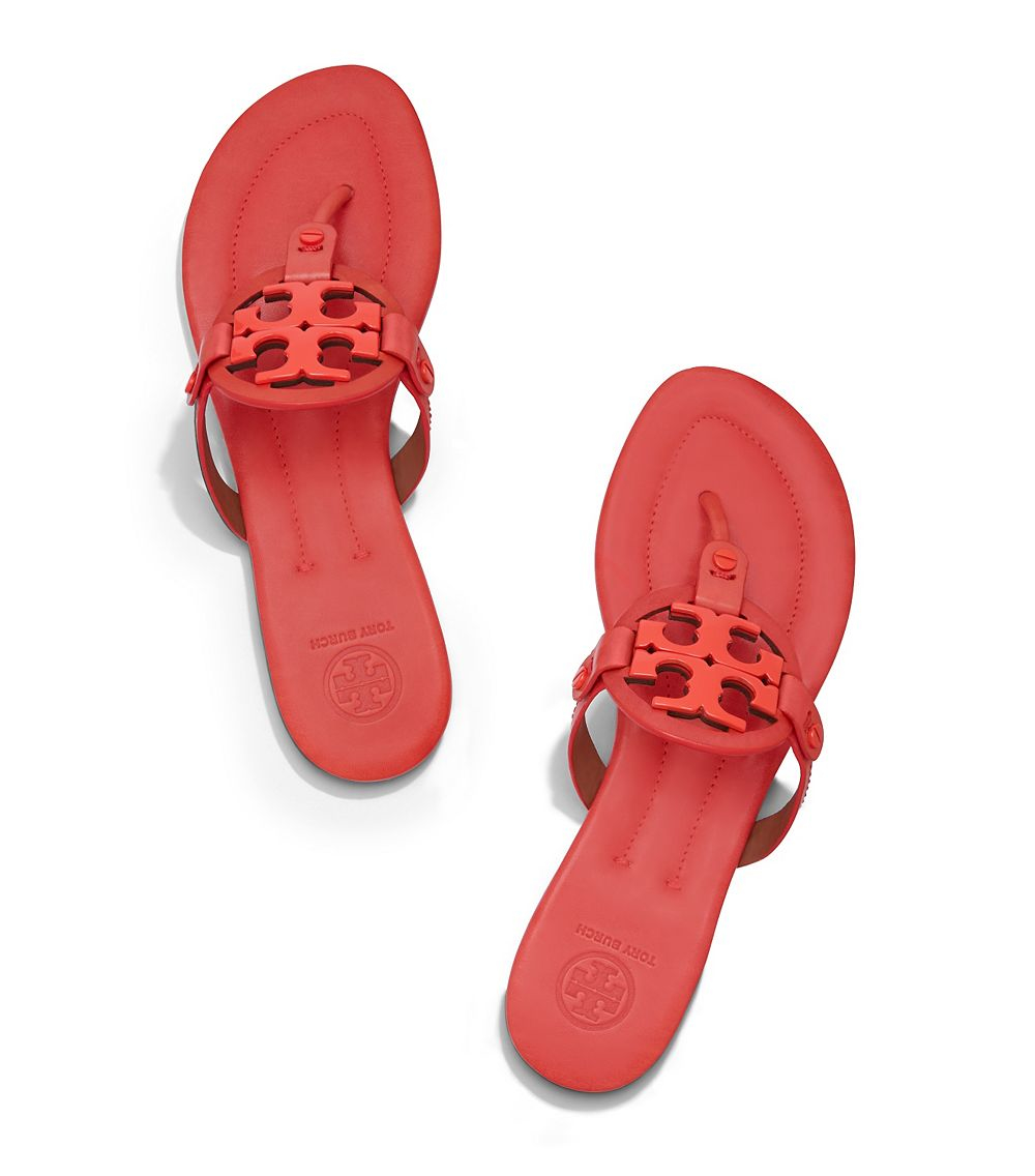 red tory burch sandals miller