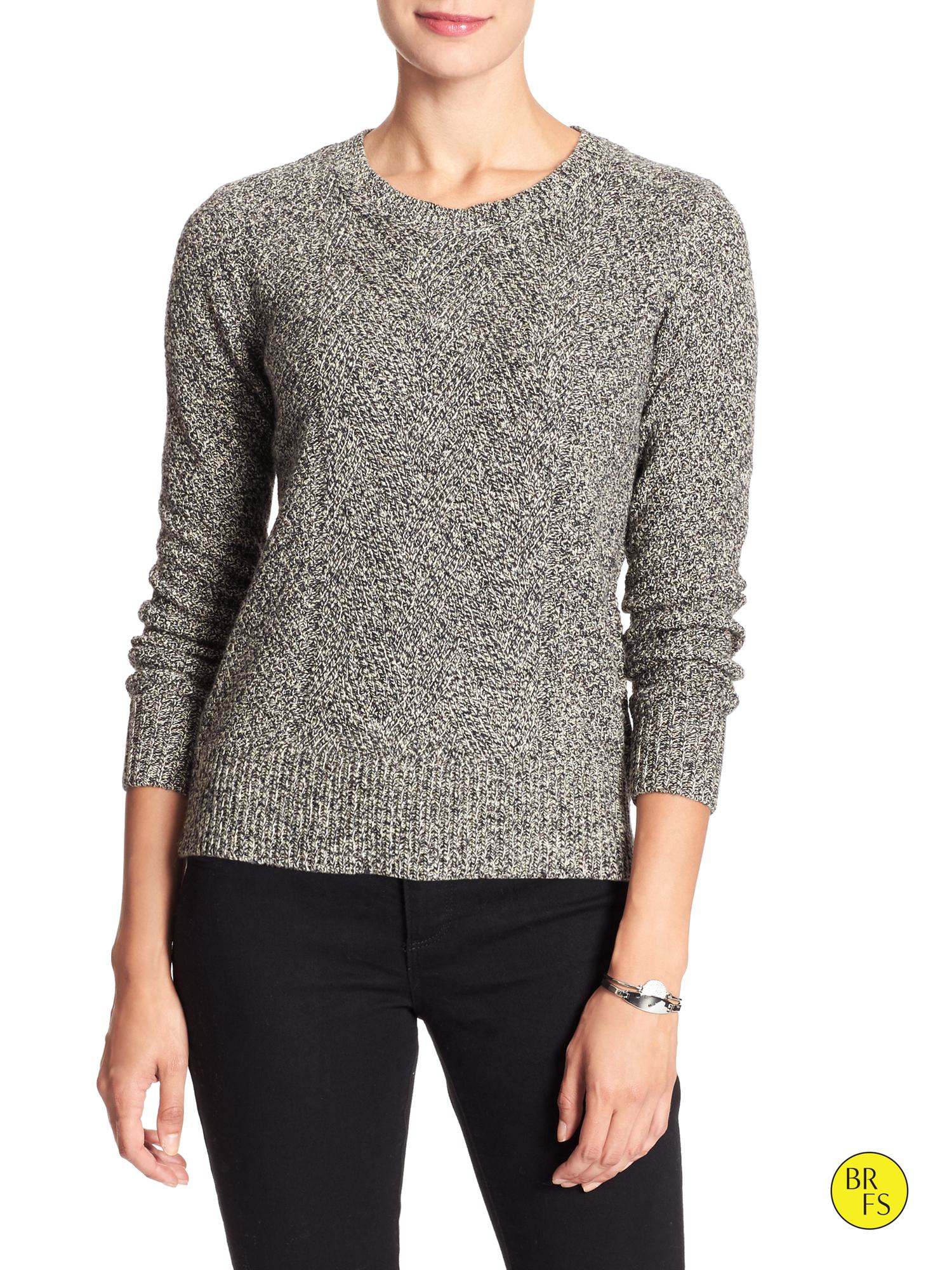 banana republic round neck sweaters