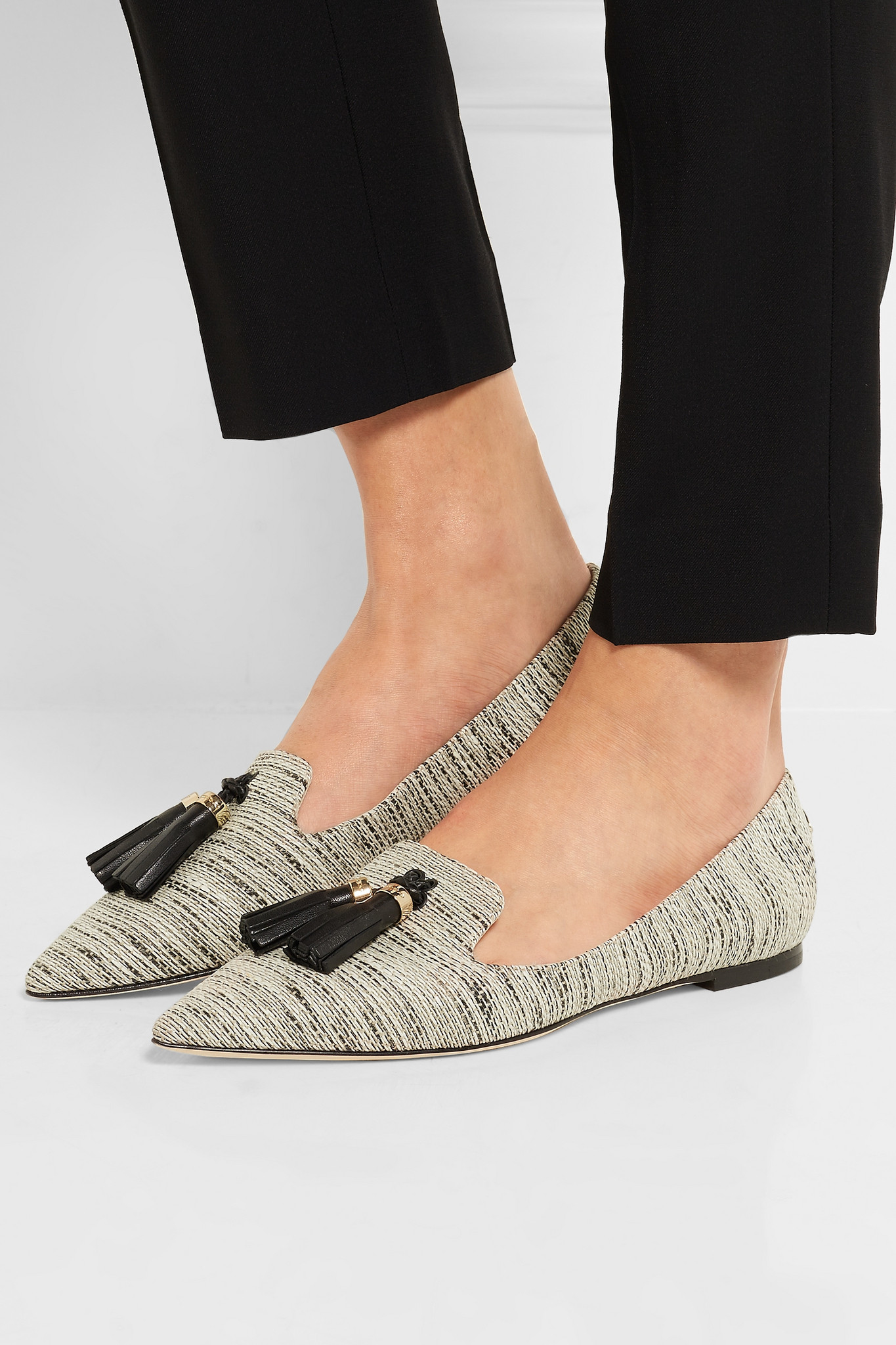 jimmy choo pointed flats