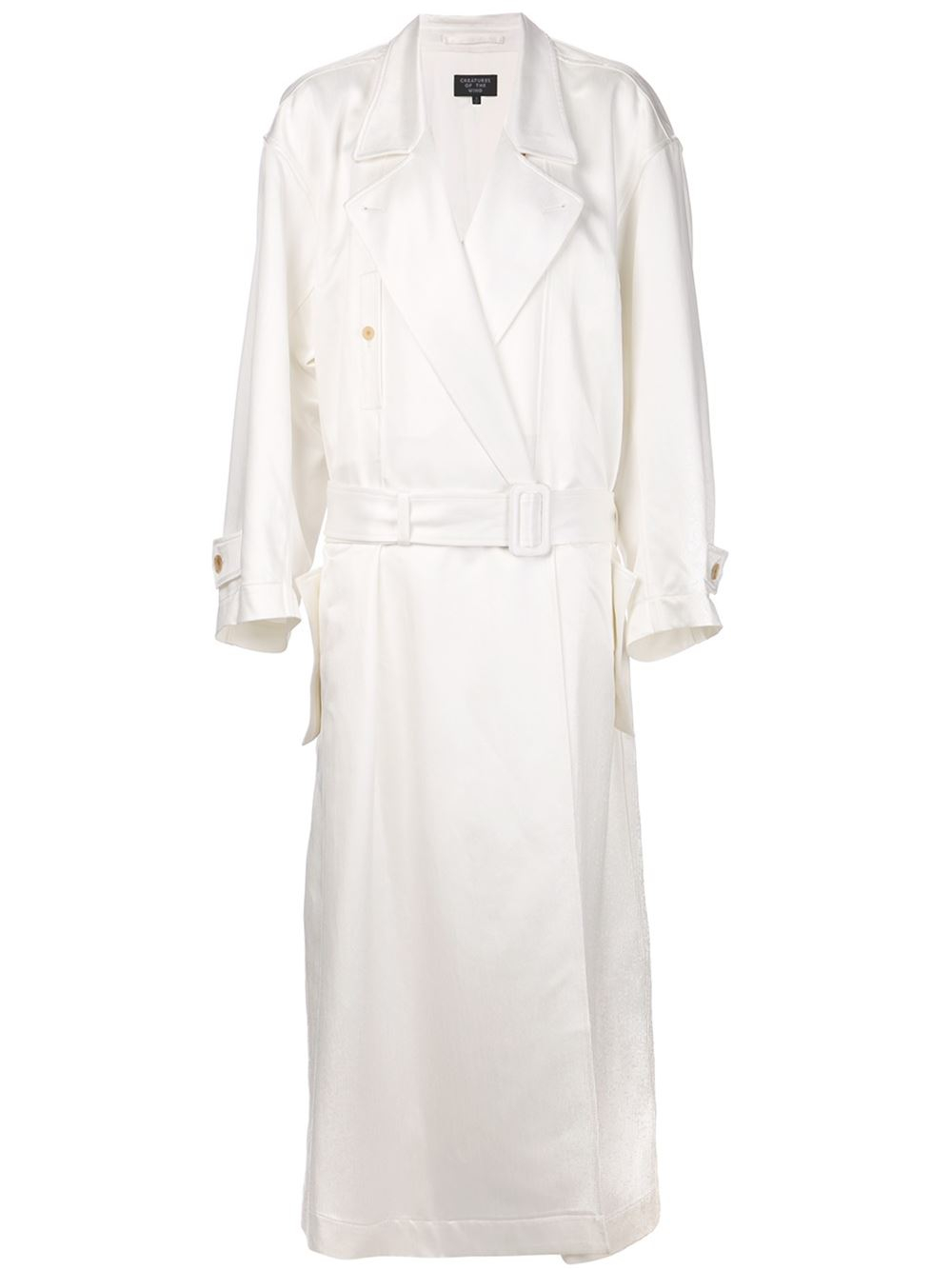 floor length white coat