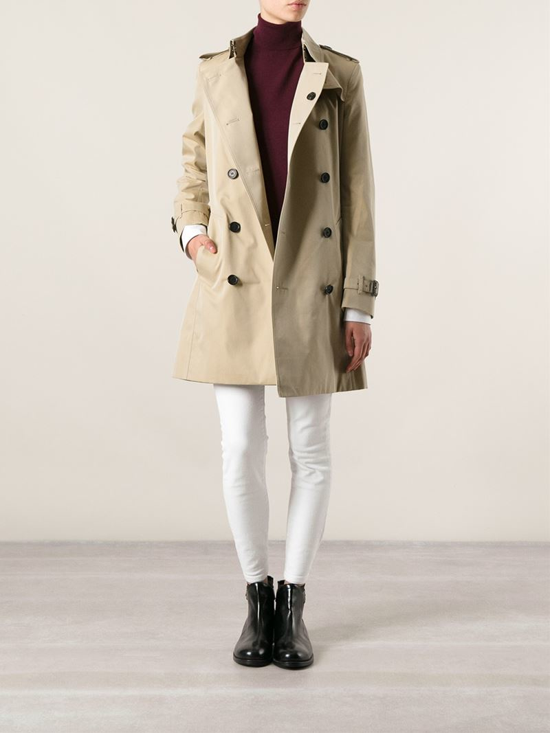 dood T zelf Burberry 'buckingham' Trench Coat in Natural | Lyst