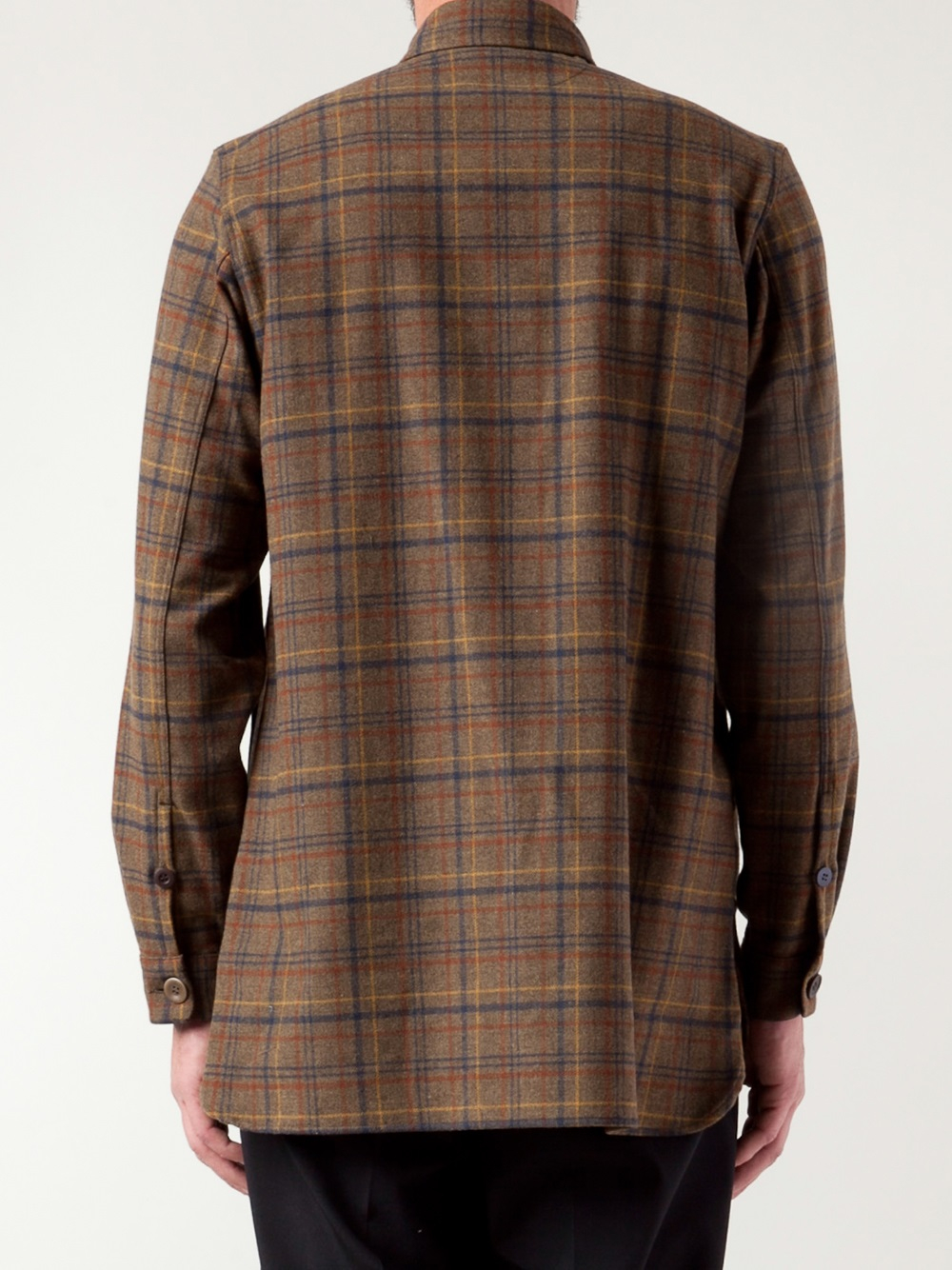 Lyst - Undercover Plaid Pattern Shirt in Brown for Men