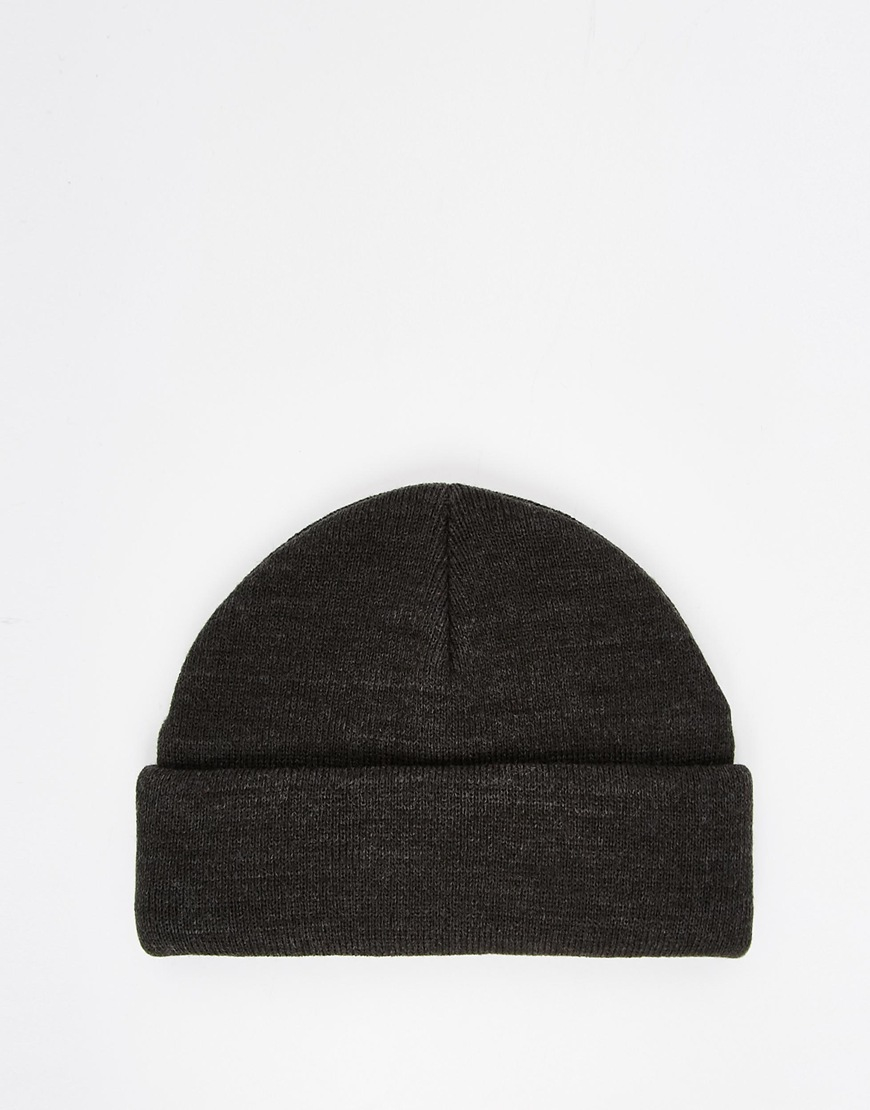 mens black fisherman beanie