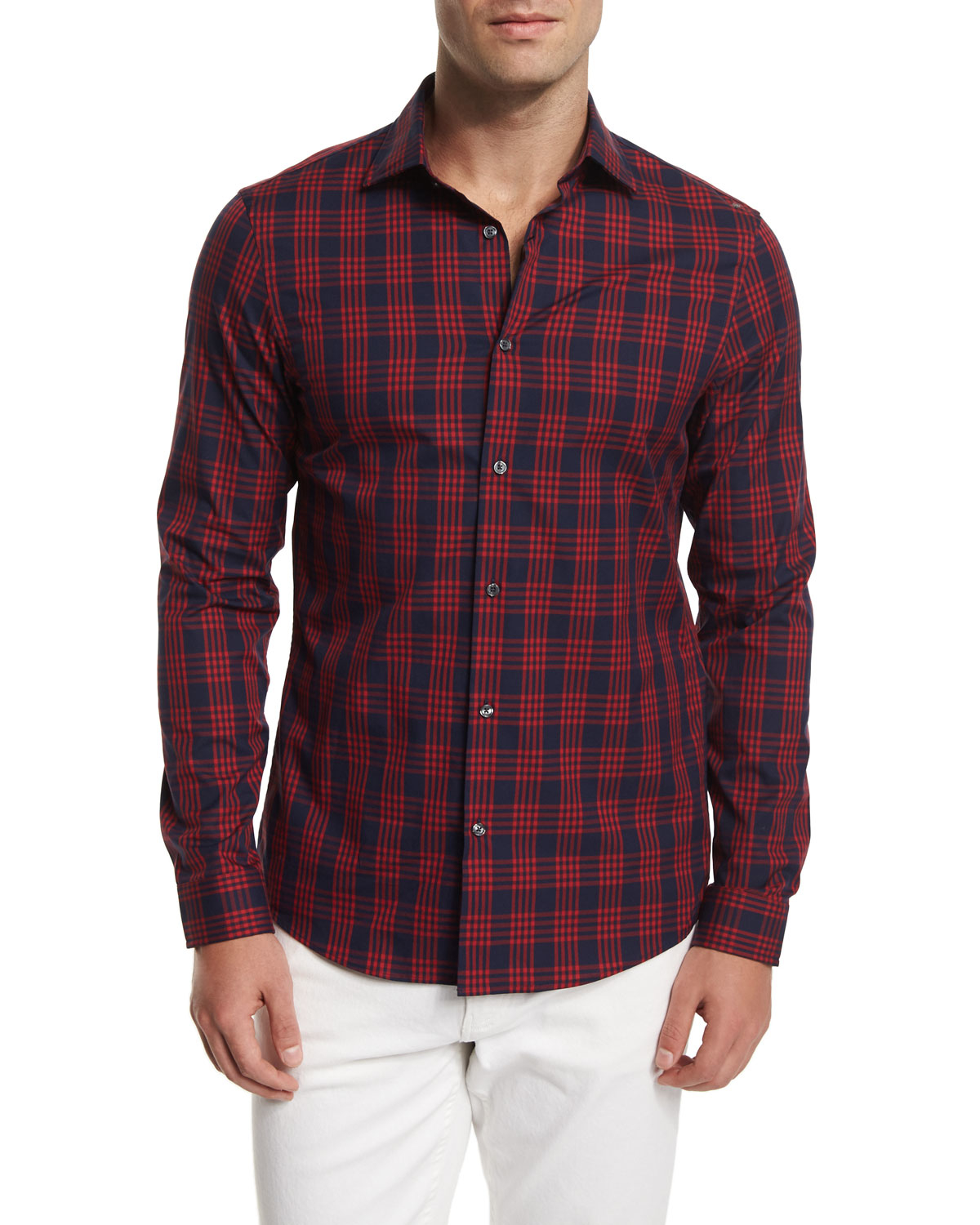 michael kors men's long sleeve shirt
