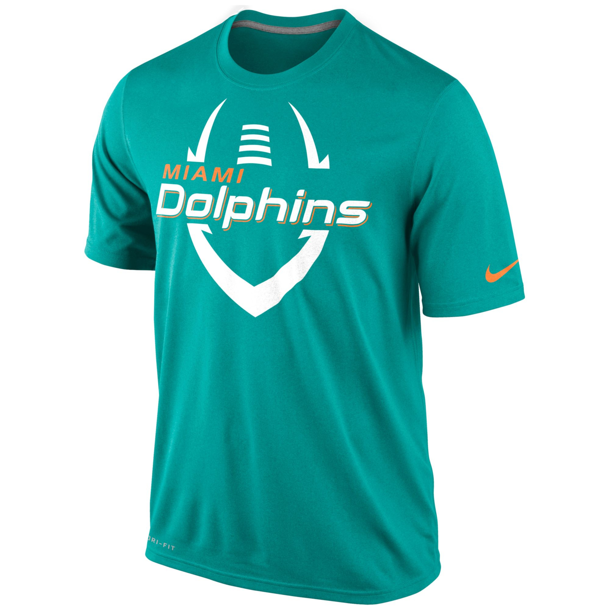 Nike Men'S Short-Sleeve Miami Dolphins T-Shirt in Green for Men (Aqua ...