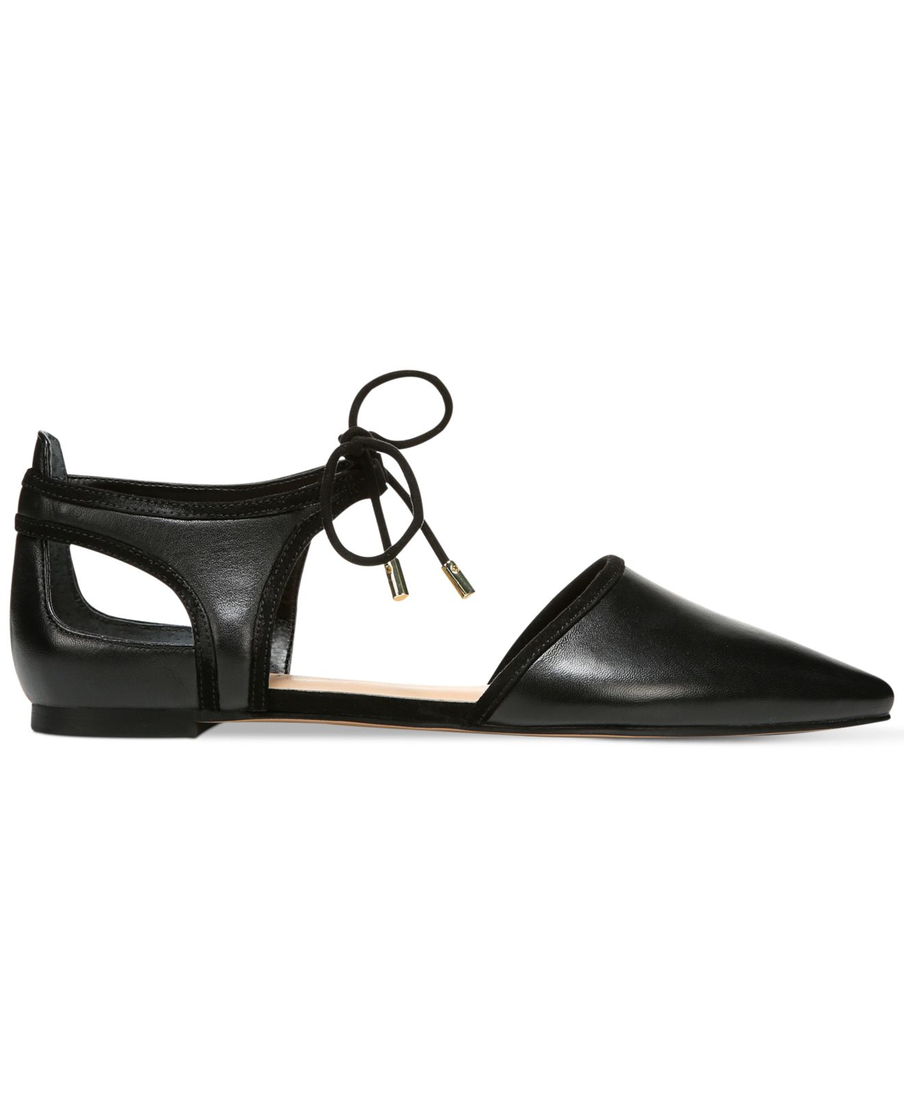 franco sarto flats with ankle strap