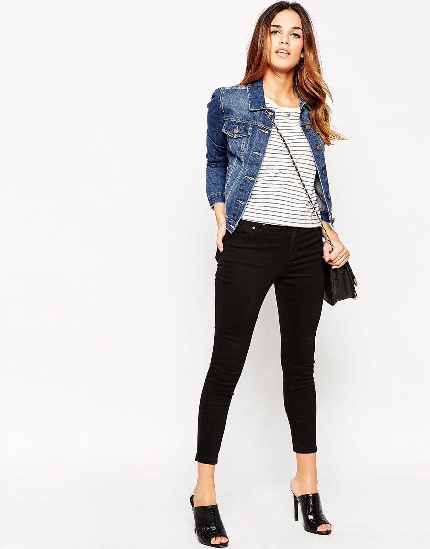 shrunken jean jacket