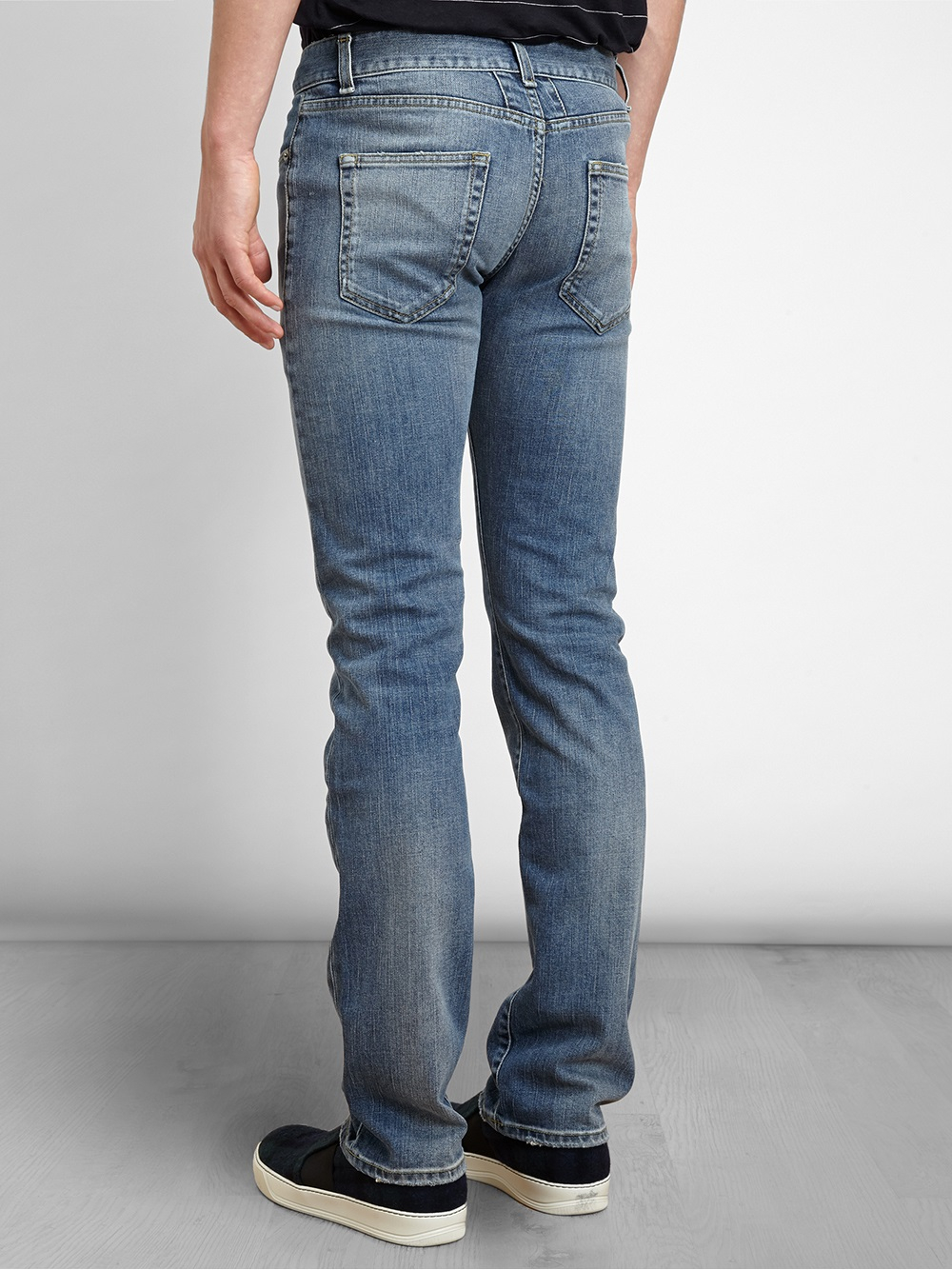 saint laurent straight leg jeans