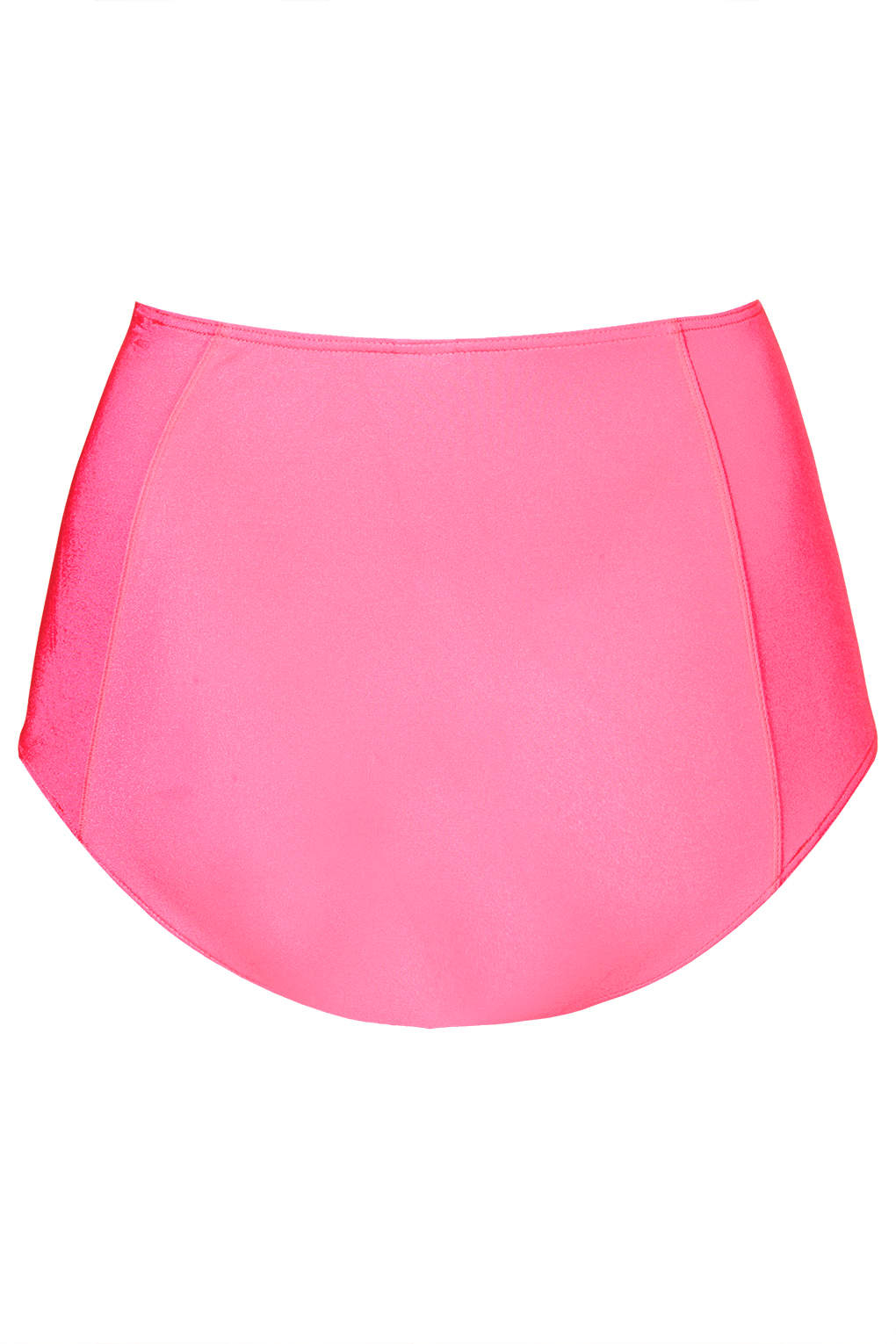 TOPSHOP Womens Pink High Waist Bikini Pants Bright Pink - Lyst