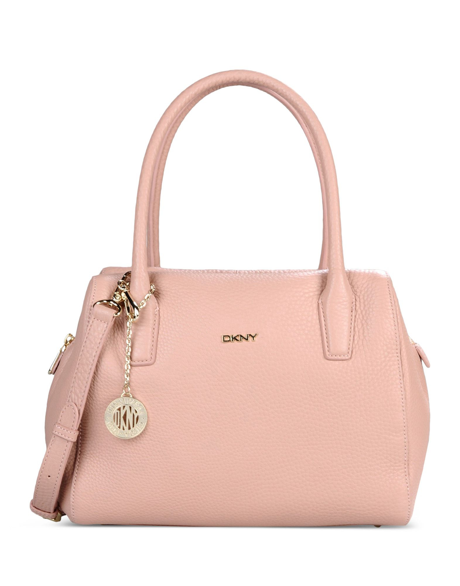 Dkny Large Leather Bag in Pink | Lyst