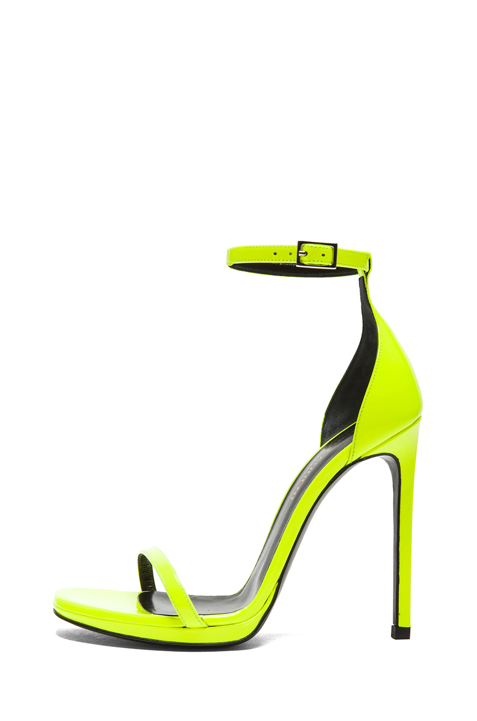 neon green sandal heels