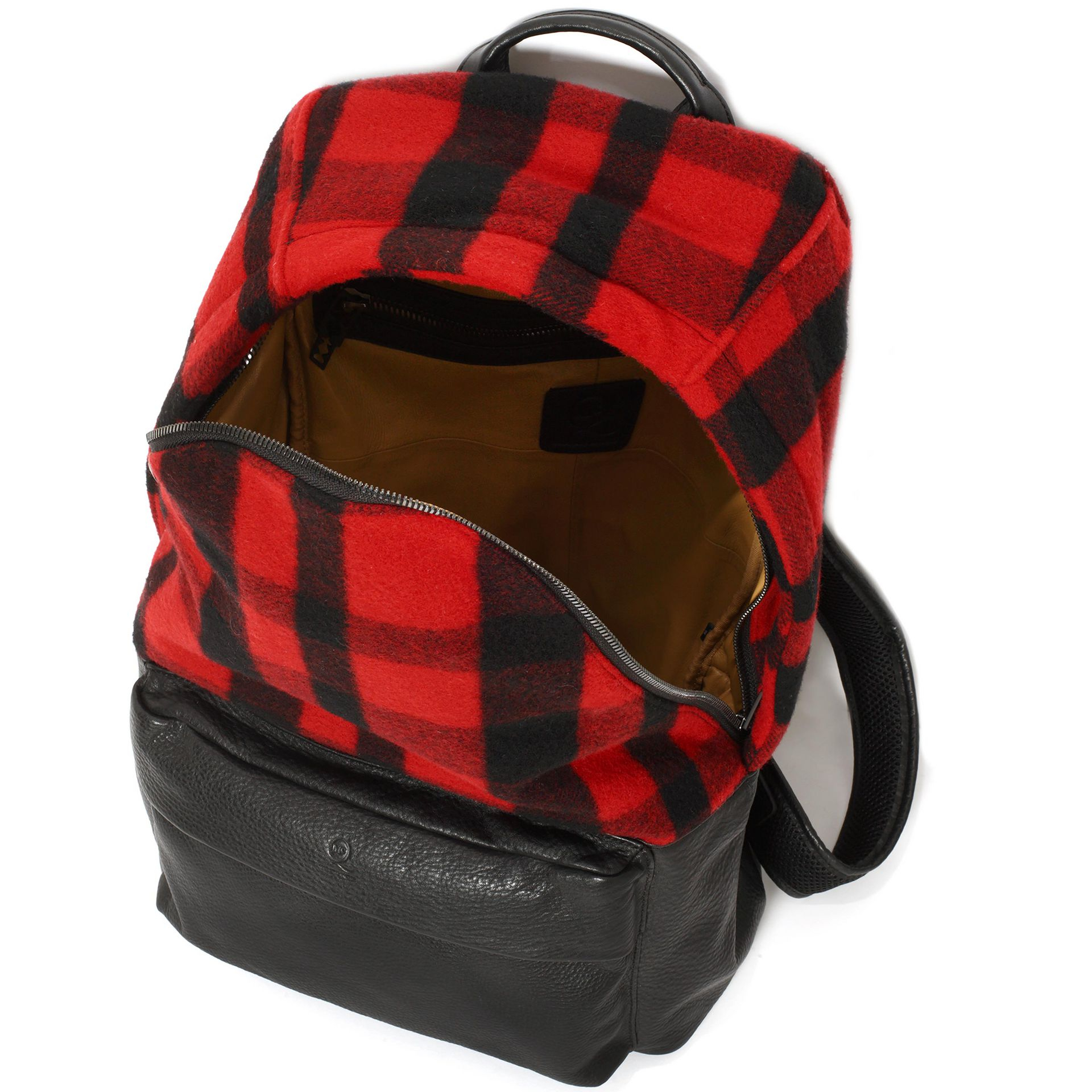McQ Lumberjack Leather Backpack in Red for Men - Lyst
