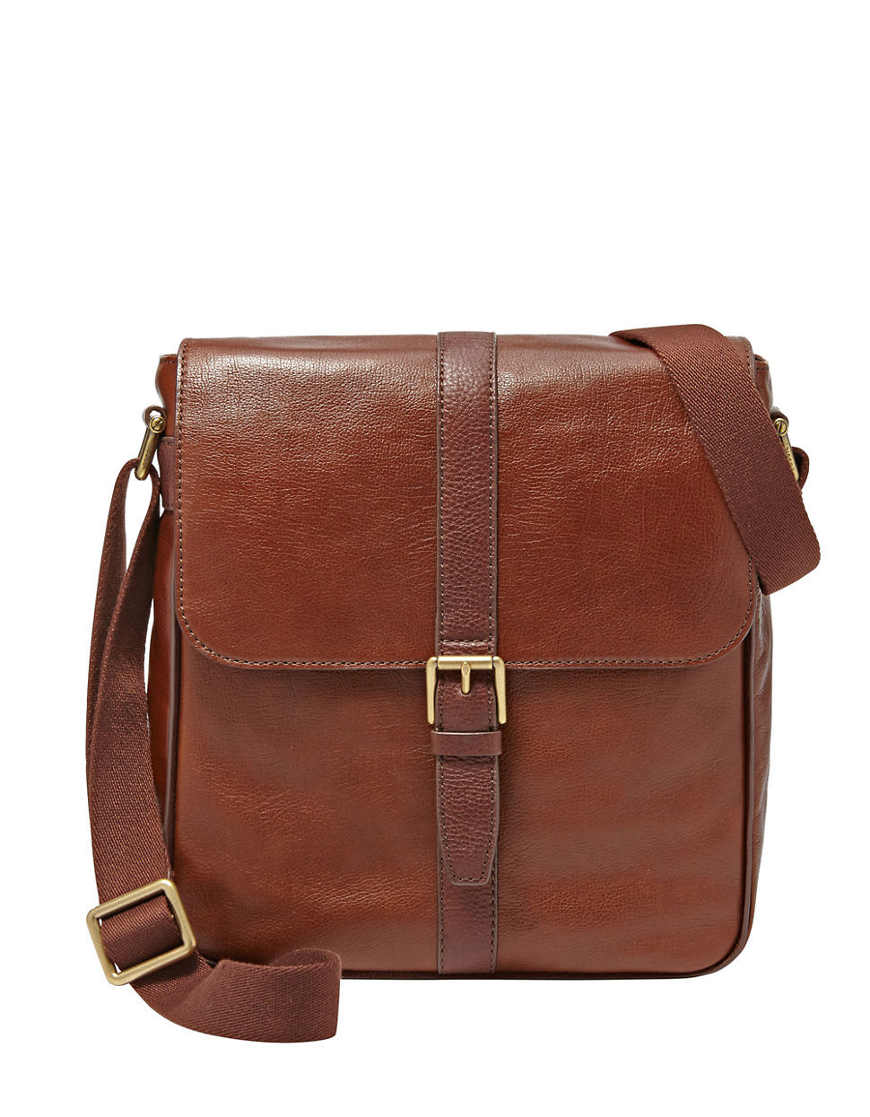 Fossil Leather Satchel Bag in Brown for Men (Cognac) | Lyst