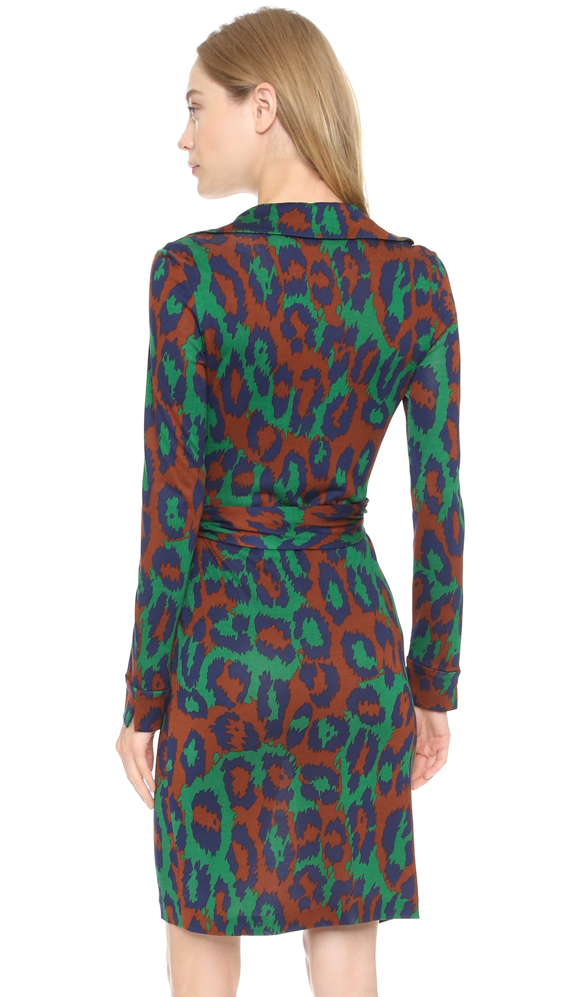 diane von furstenberg green dress