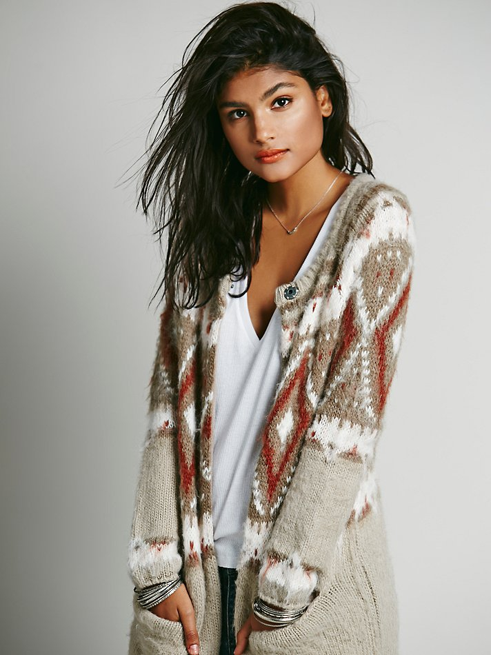 Free people irreplaceable store long oversized cardigan