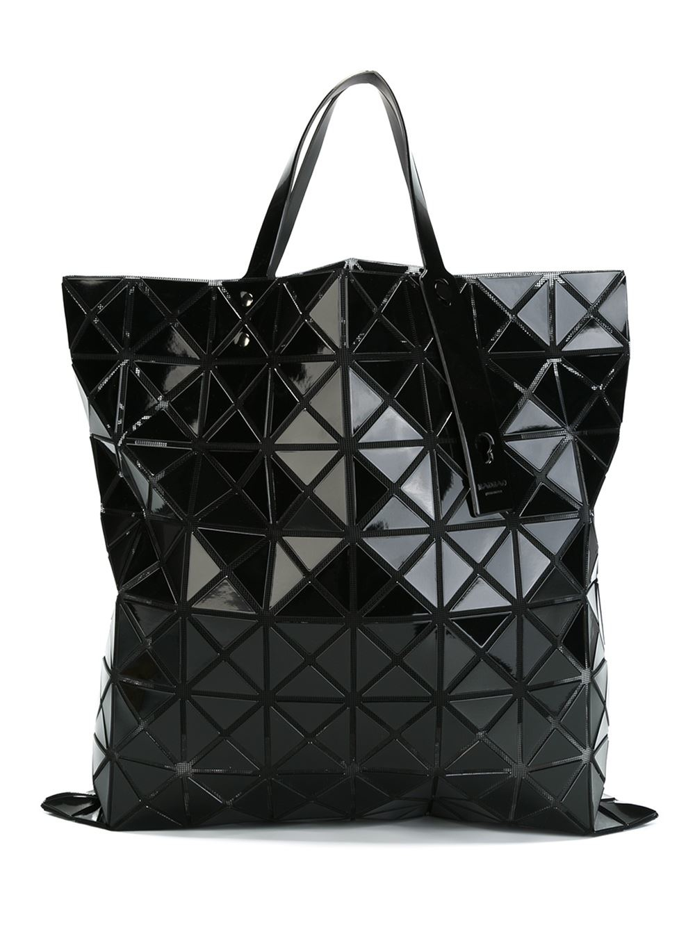 Bao bao issey miyake Geometric Pattern Tote Bag in Black | Lyst