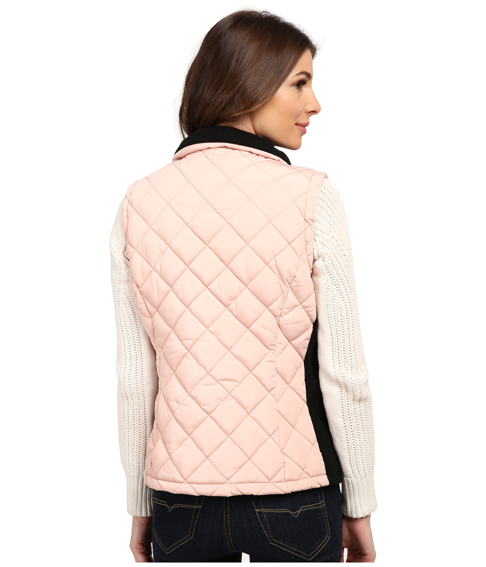 Calvin klein pink puffer vest Clearance