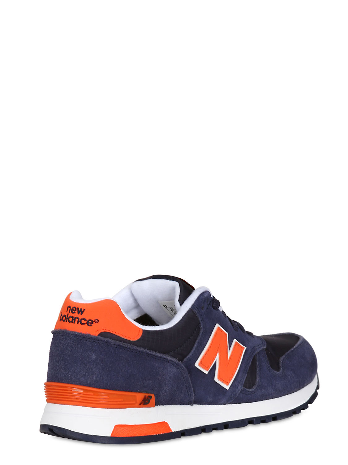 New Balance 565 Suede and Ripstop Nylon Sneakers in Blue/Orange (Blue) for  Men | Lyst