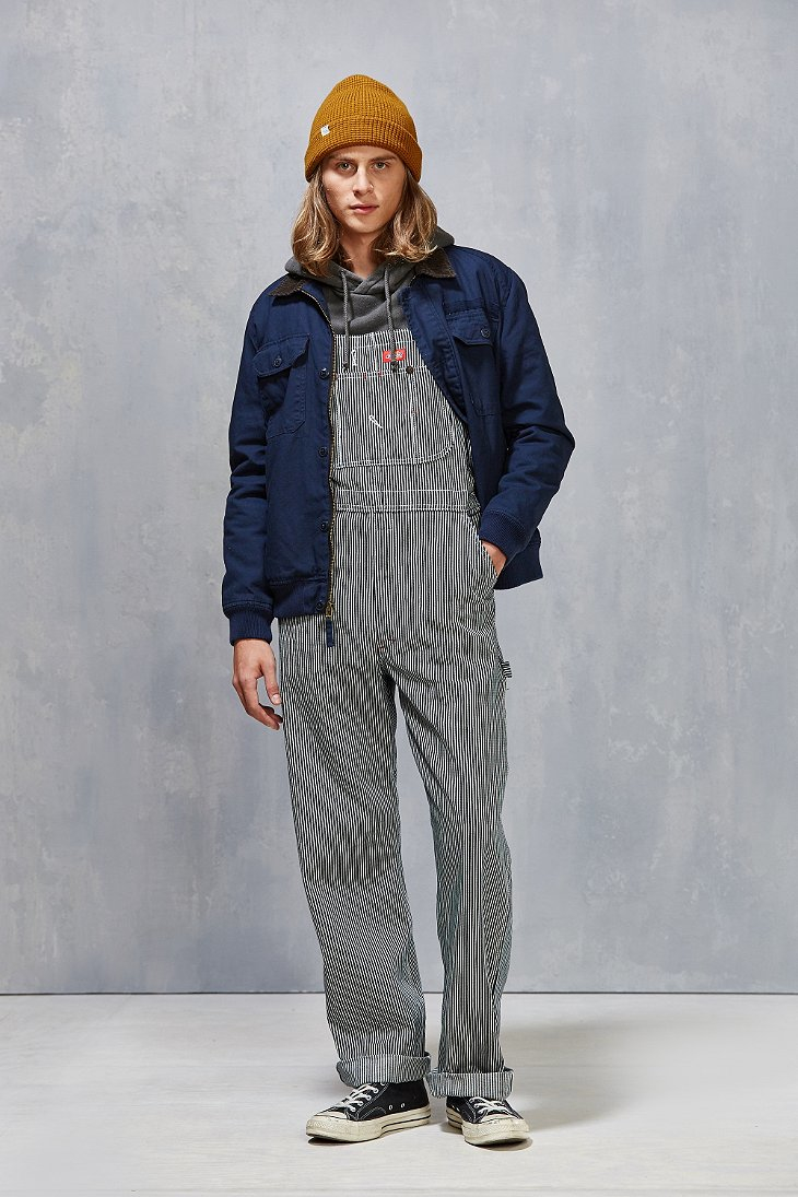 Dickies dungarees striped outlet