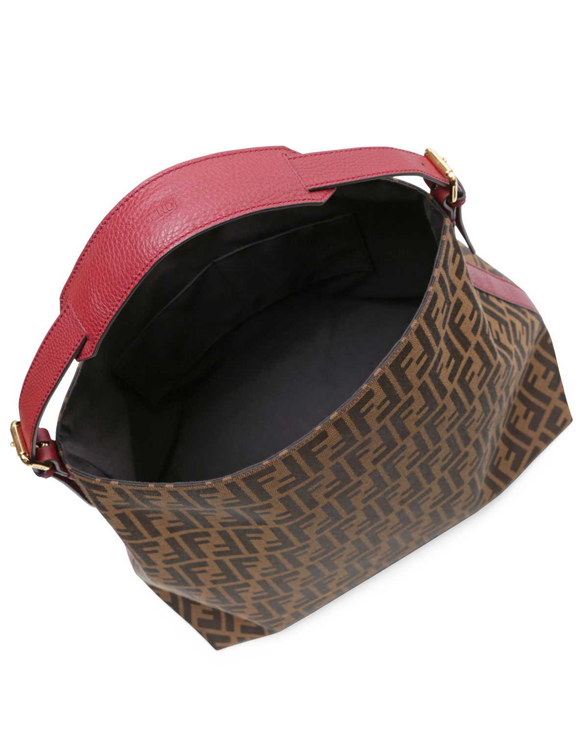 Lyst Fendi ZuccaPrint Large Canvas Hobo Bag in Brown