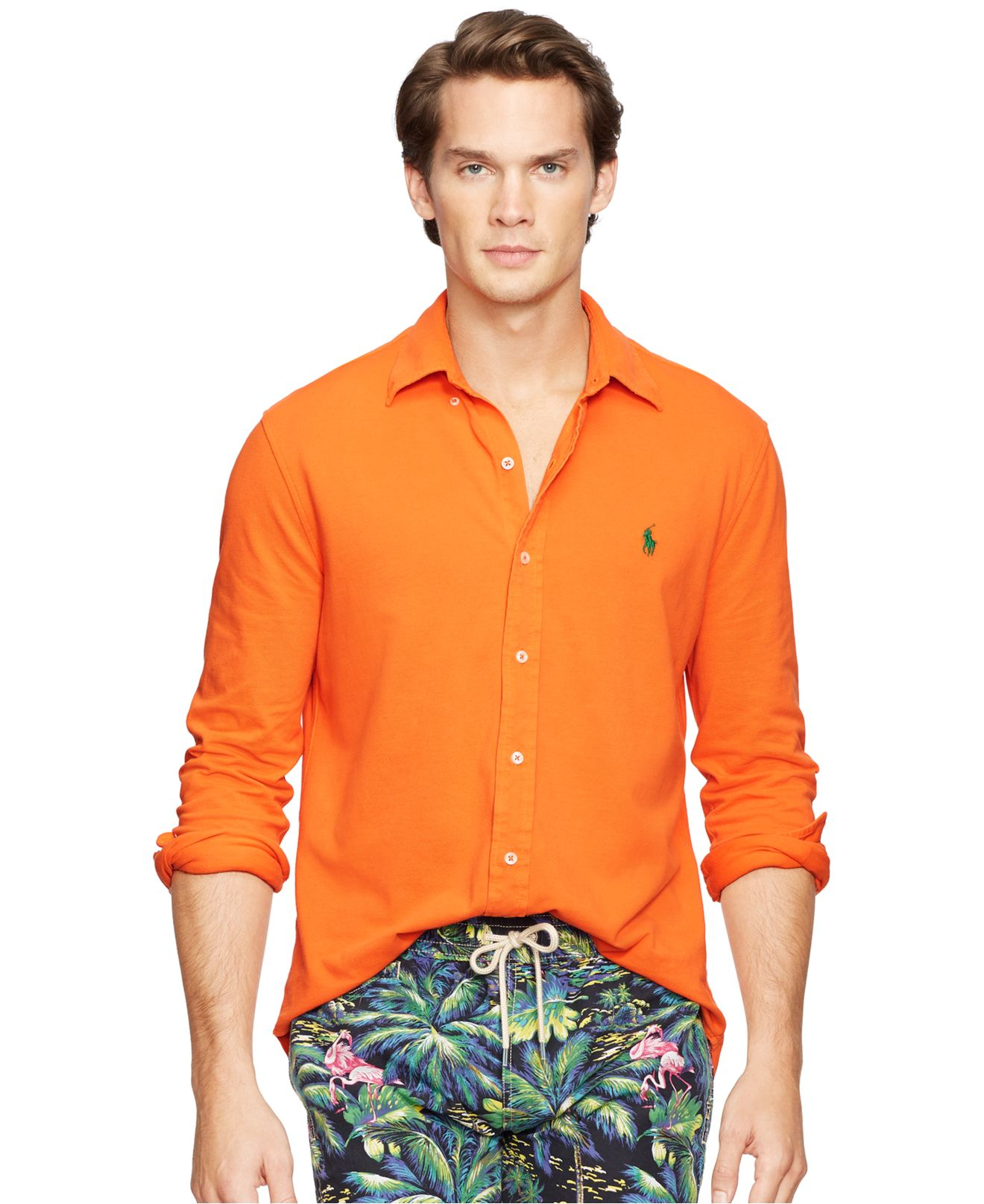 Lyst - Polo Ralph Lauren Featherweight Mesh Button-down ...