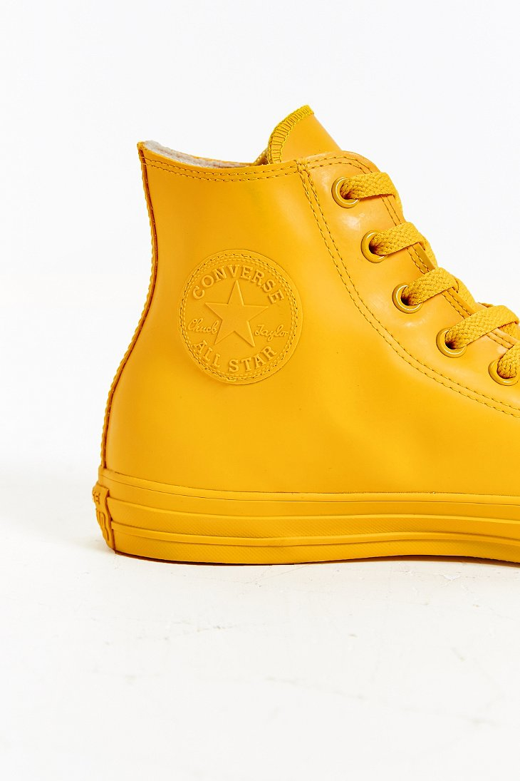 Converse Chuck Taylor All Star Rubber High-top Sneakerboot in Yellow for  Men - Lyst