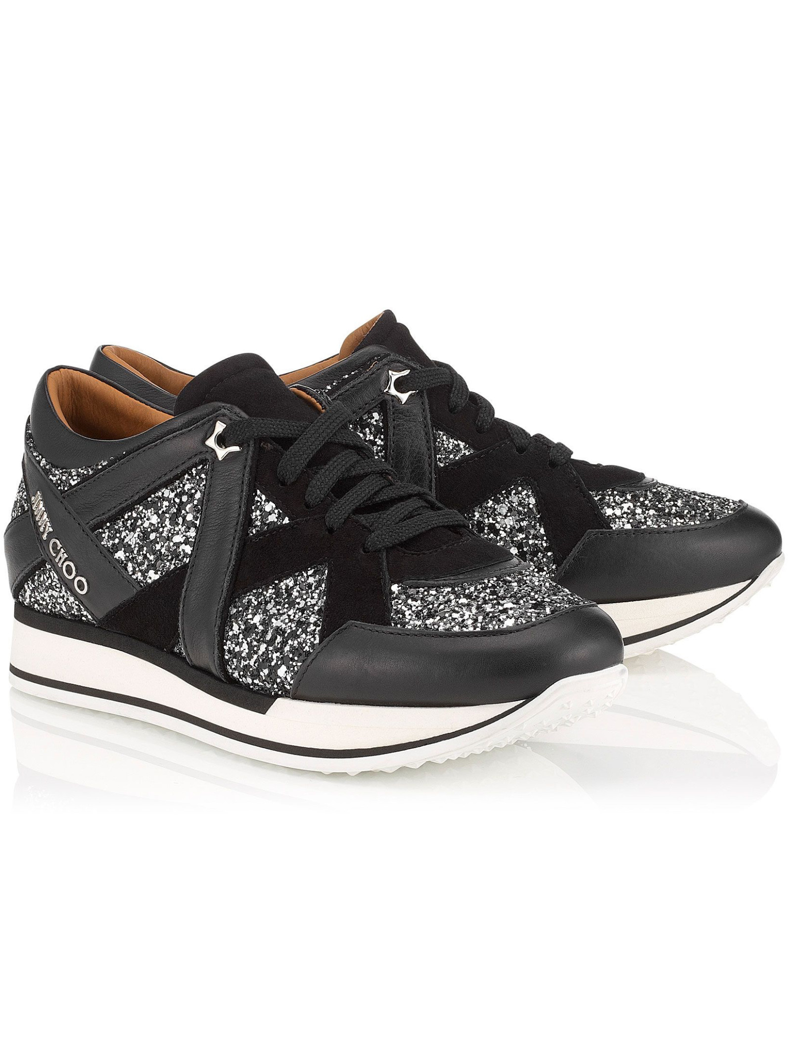 jimmy choo sparkly trainers