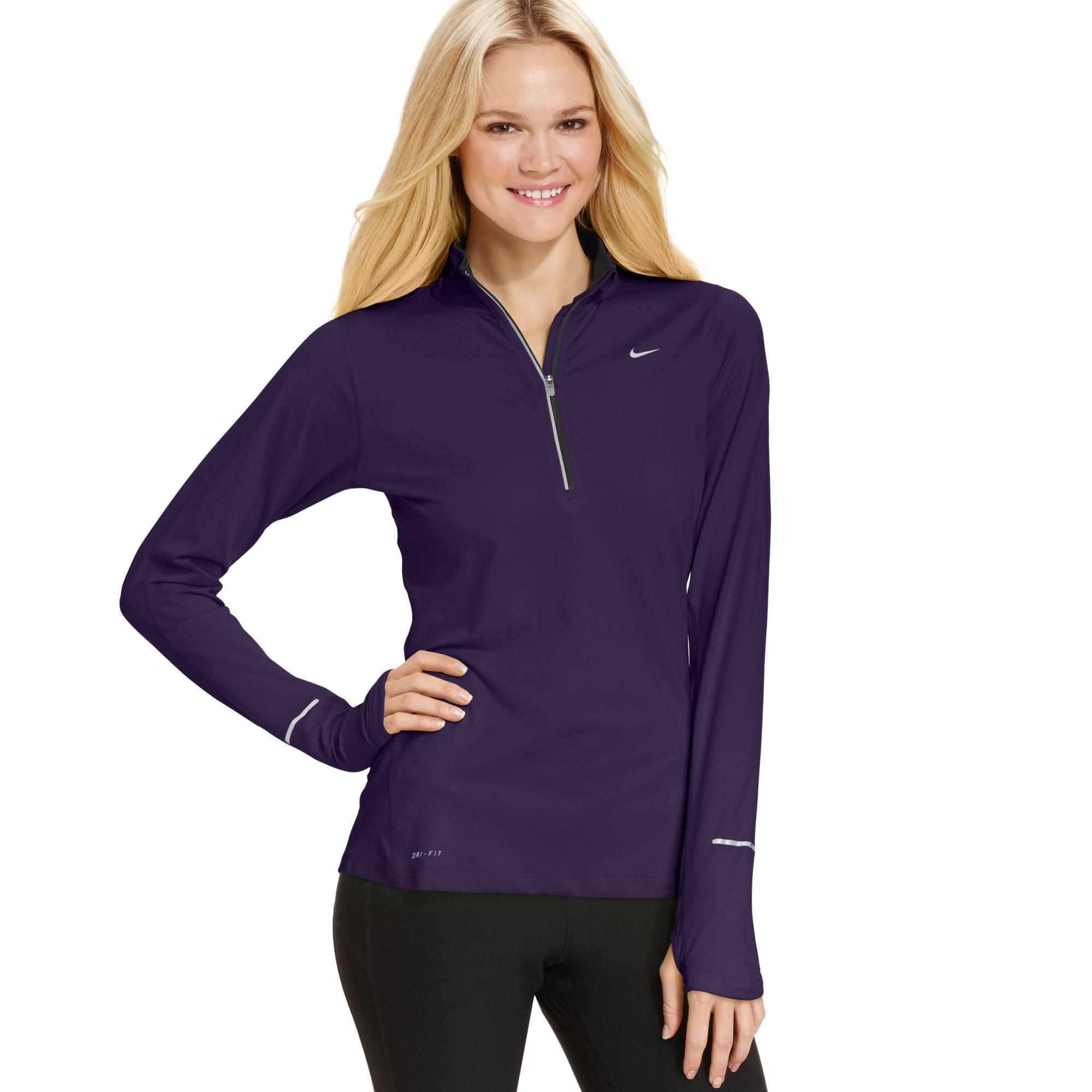 dri fit half zip pullover women's
