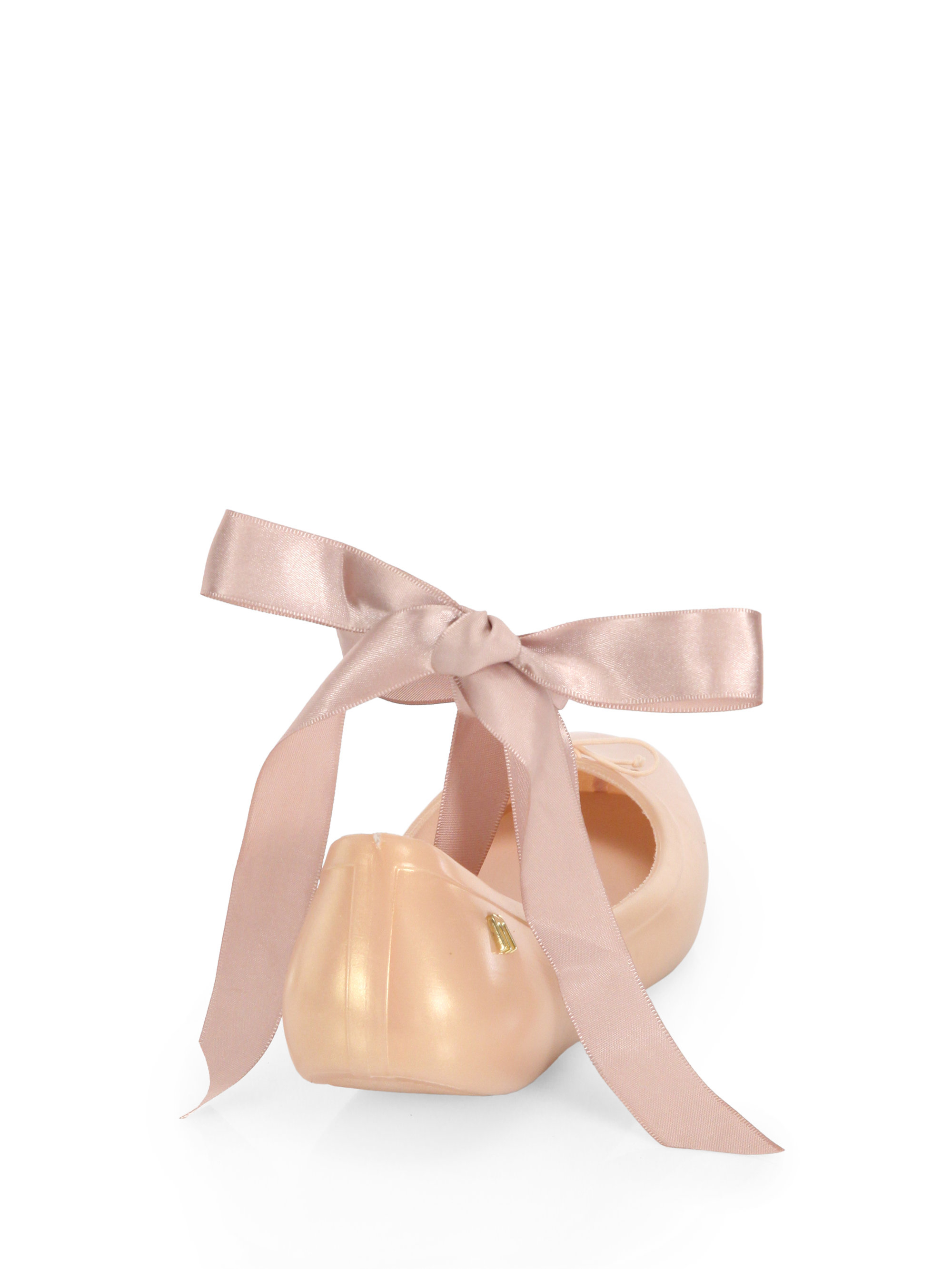 ballet style flats with ribbon