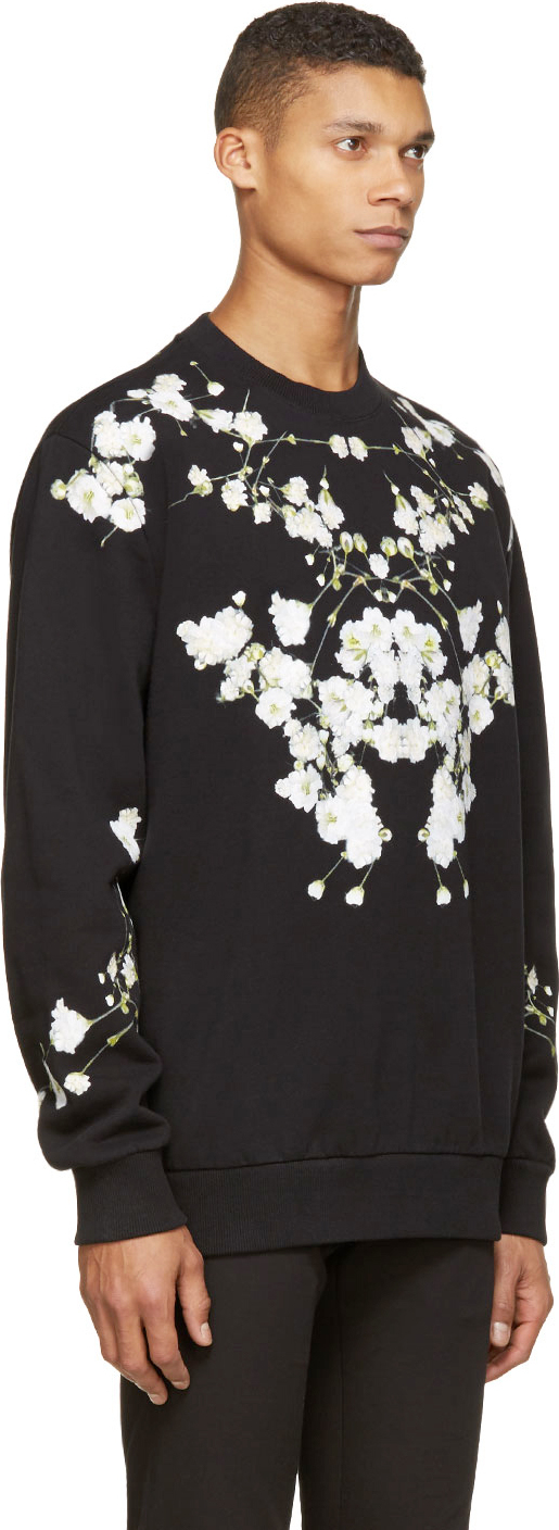 black floral sweatshirt