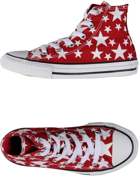 red converse mens