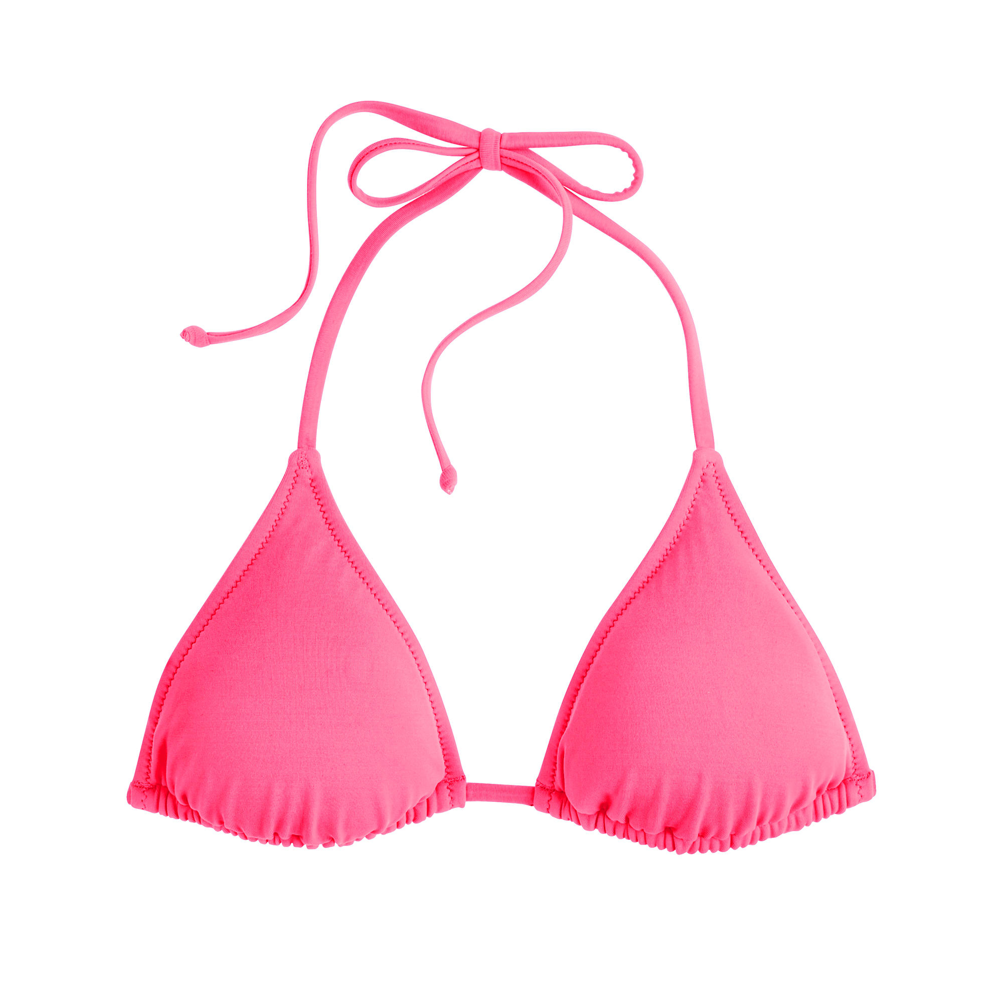 J.Crew Neon String Bikini Top in Pink | Lyst