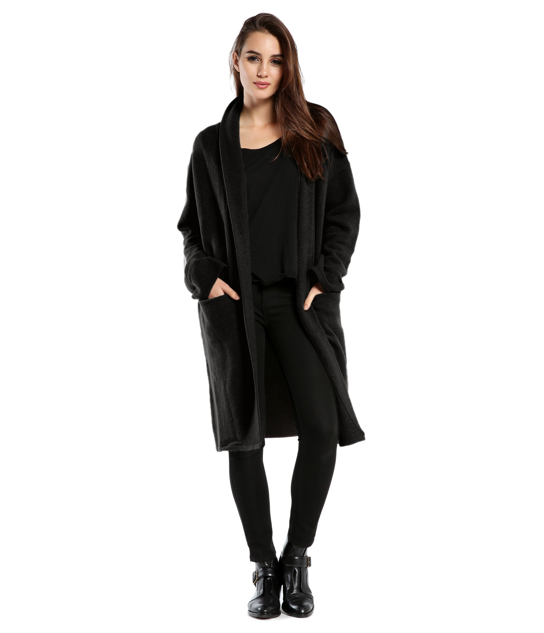 Long black cardigan sweater Long Cardigan Sweaters. Start a collection of long cardigans and immediately reap the style benefits. Enjoy the treat of always having something to wear, whether the dress code is casual, dressy or somewhere between.