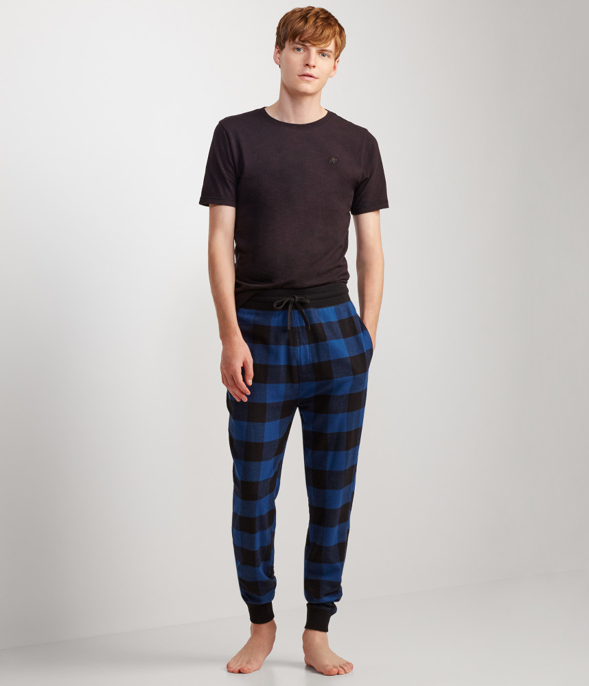 Aéropostale Buffalo Check Dorm Jogger Pants in Blue for Men | Lyst