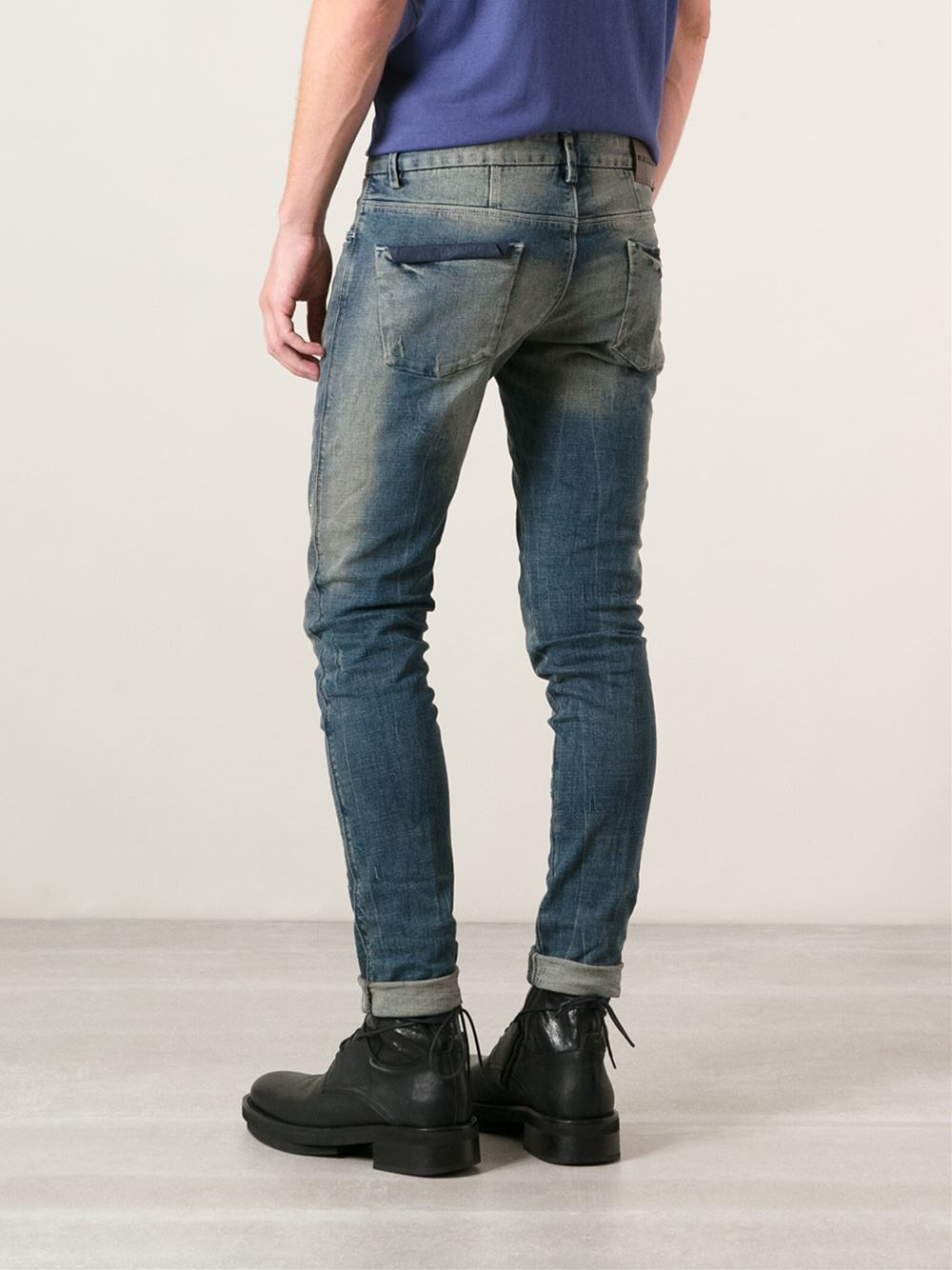 Emporio Armani Skinny Jeans in Blue for Men - Lyst
