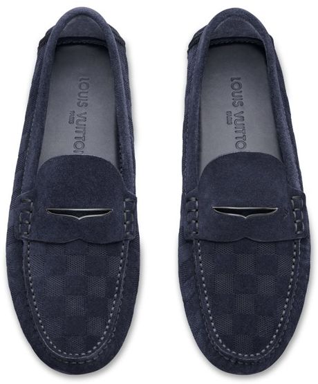 Louis Vuitton Shade Moccasin in Blue for Men (MARINE) | Lyst