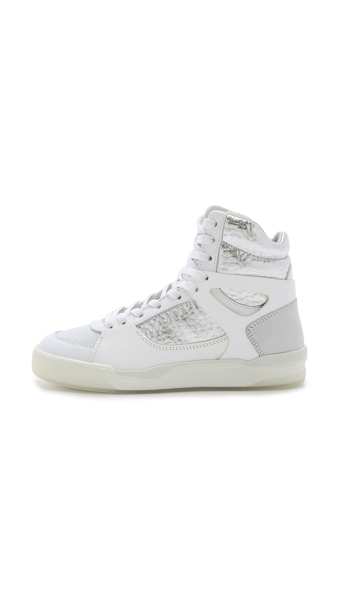 Lyst - Puma Mcq Move Femme High Top Sneakers - White/silver in White