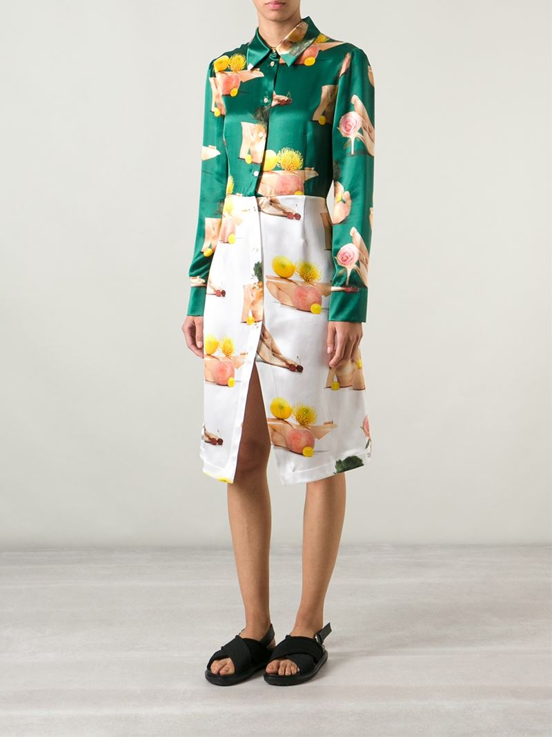 acne studios silk shirt