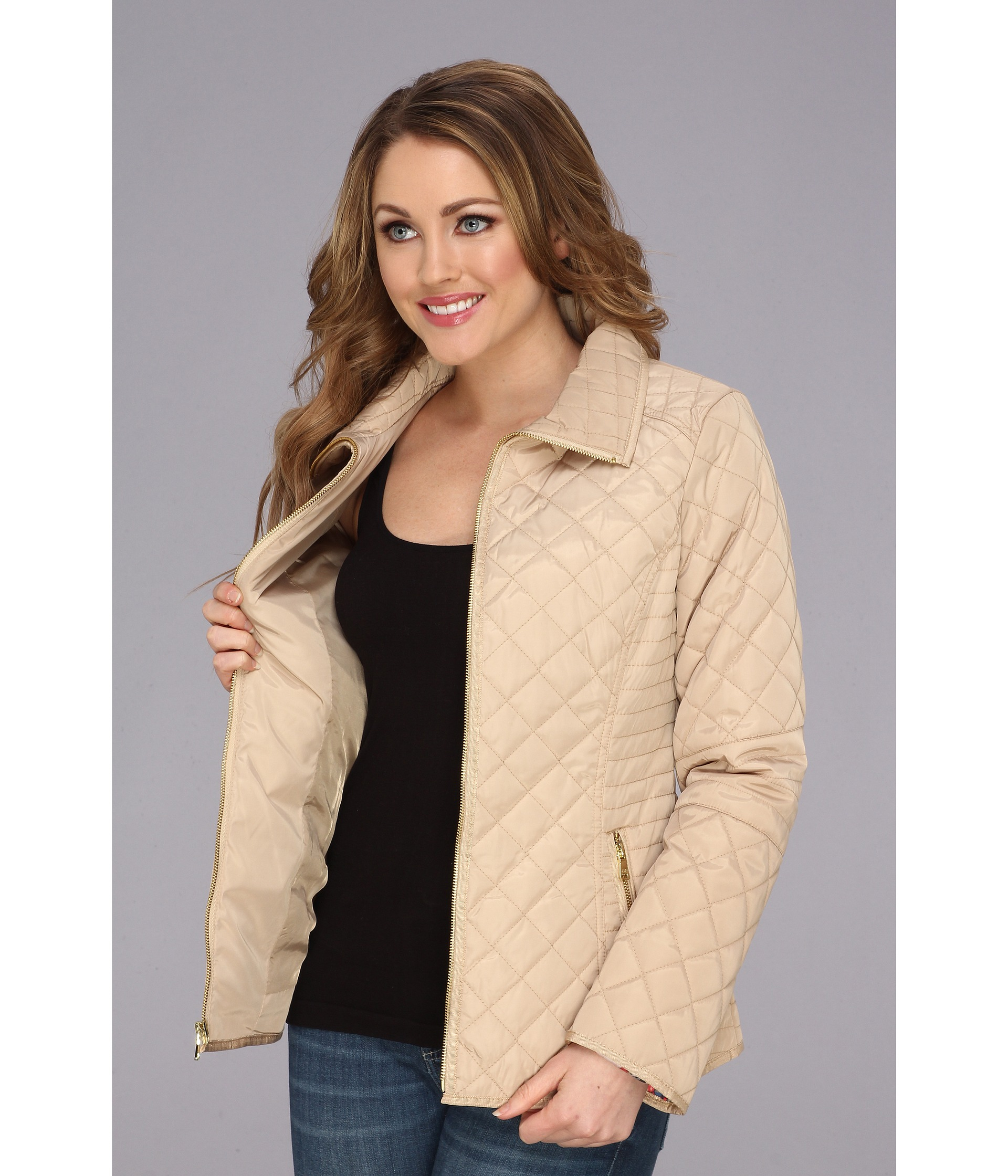 jessica simpson quilted jacket