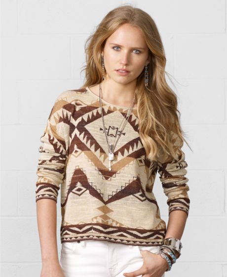 Denim & Supply Ralph Lauren Longsleeve Southwestern-print Sweater in ...
