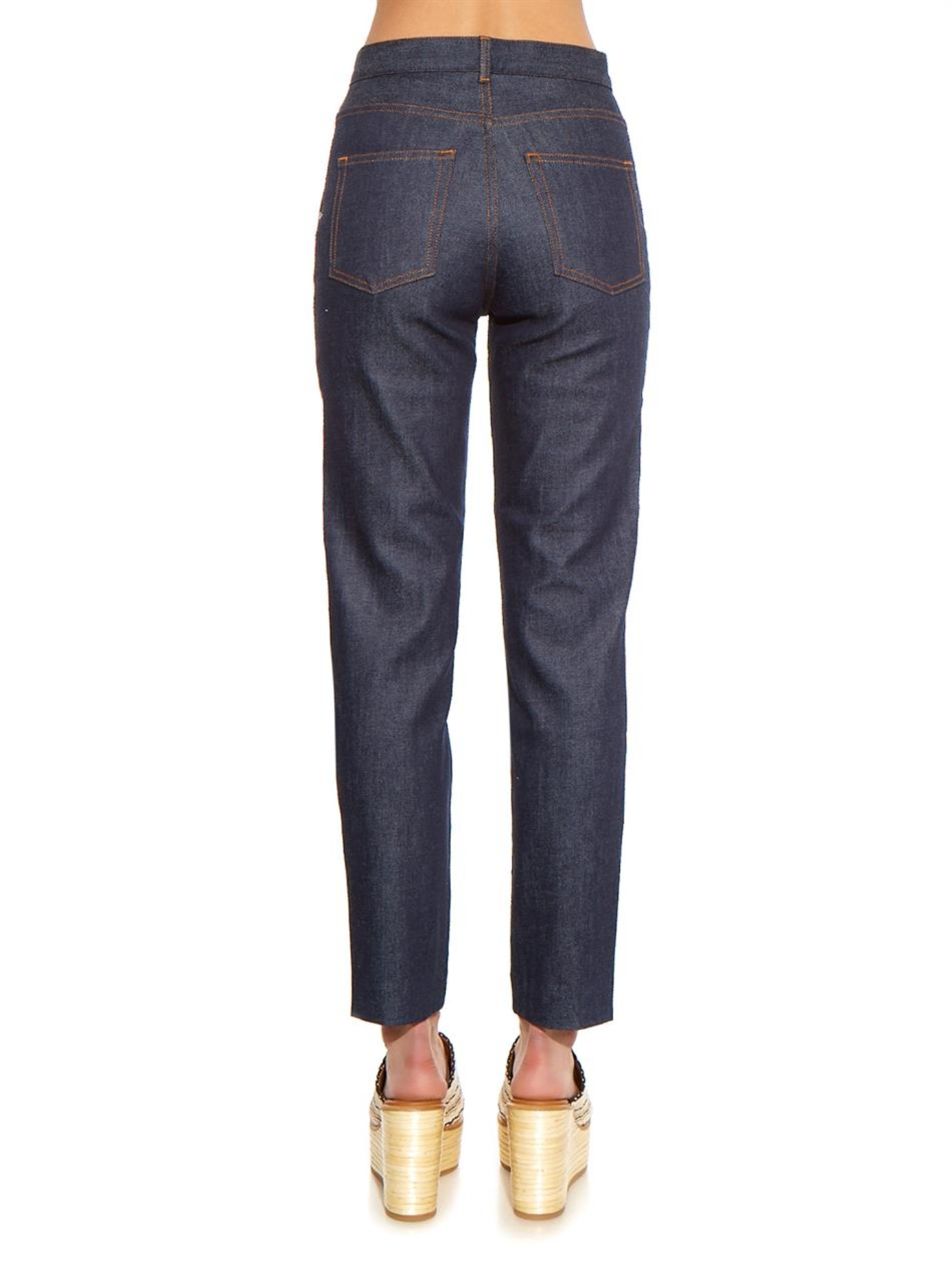 apc high waisted jeans