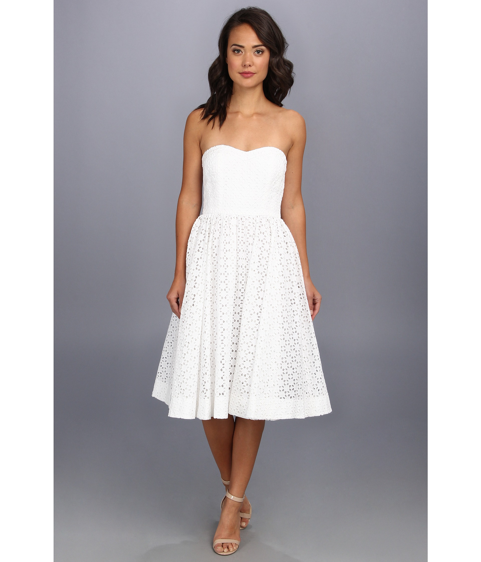 White Tea Length Dress