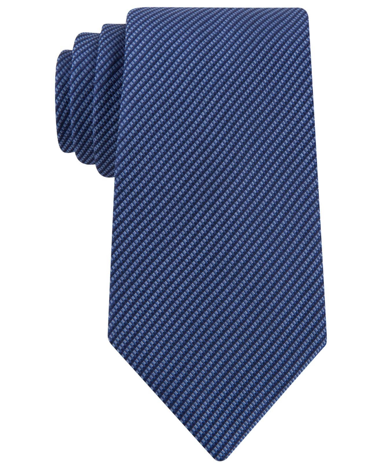 Kenneth Cole Reaction Two-color Micro Tie in Blue for Men (Navy) | Lyst