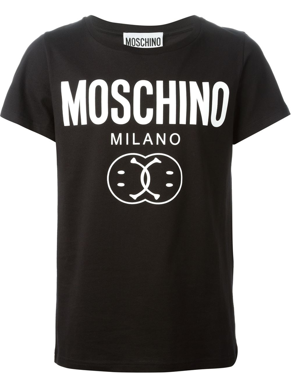 Moschino Smiley And Logo-Print T-Shirt in Black for Men | Lyst