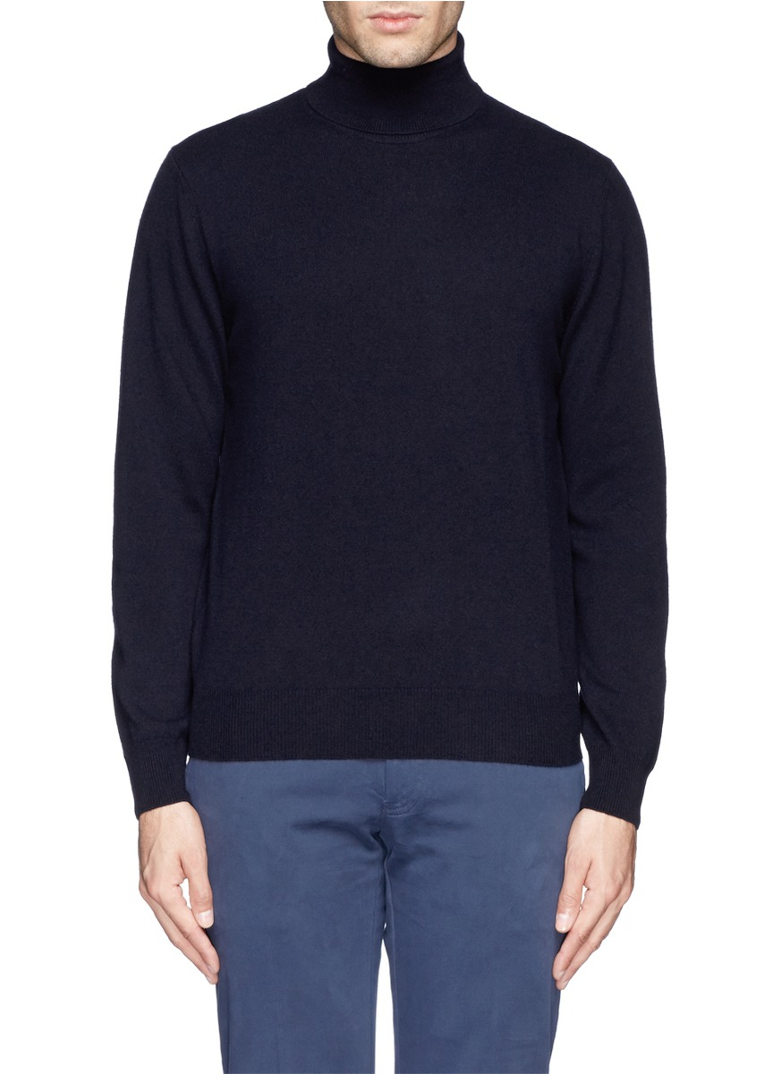 Lyst Canali Cashmere Turtleneck Sweater in Black for Men