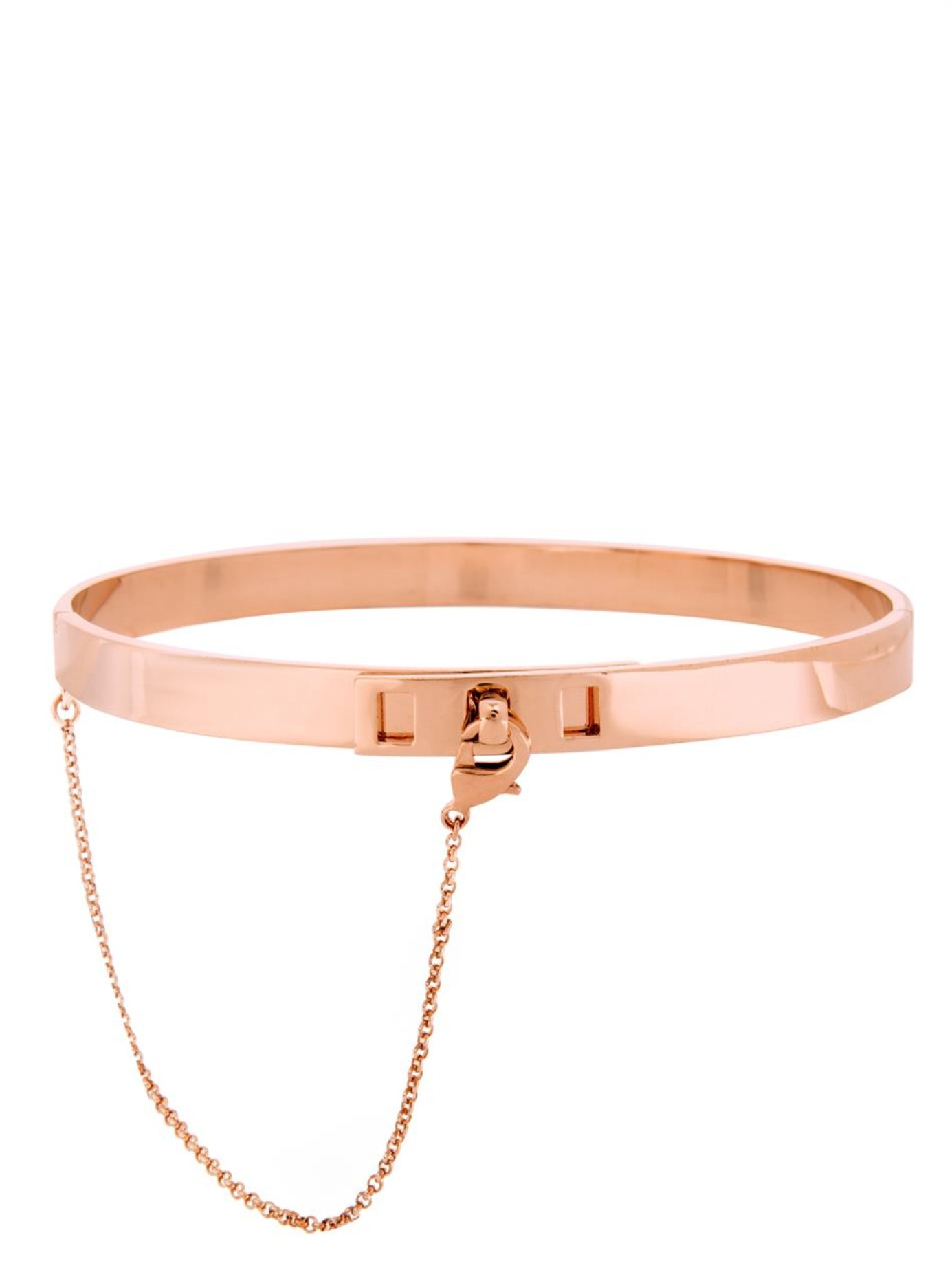 Eddie Borgo Safety Chain Choker Necklace in Rose Gold ...