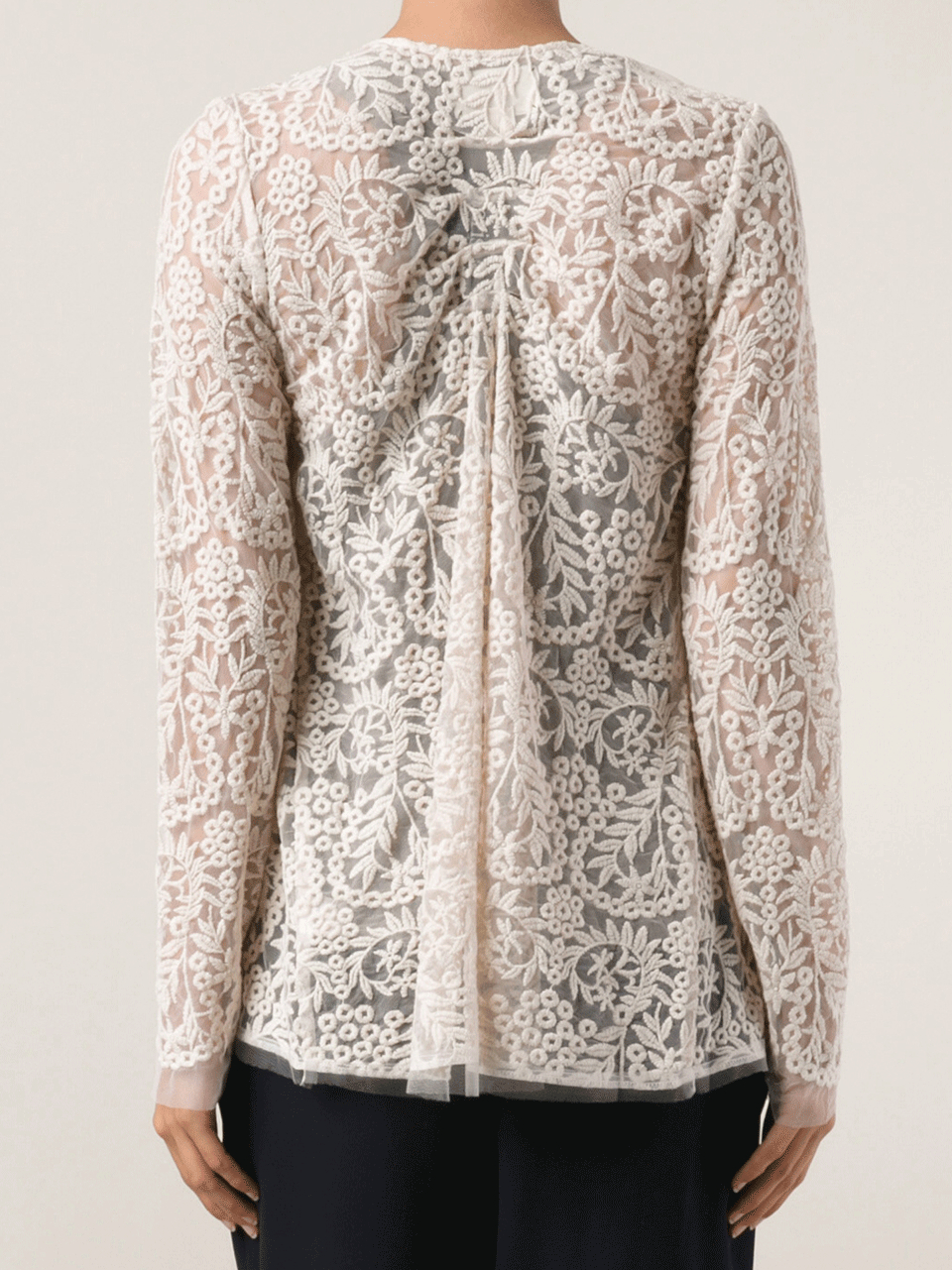 Nicole Miller Lace Cardigan in Ivory ...